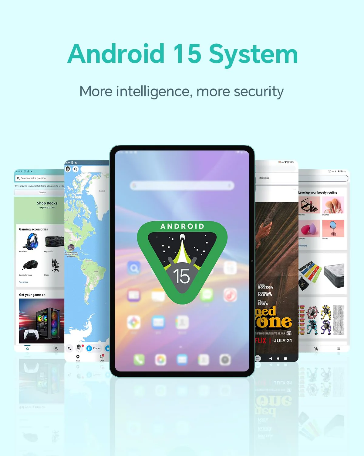ODEA Tablet 12 Zoll Android 15, A12 Tablets 2K (2000x1200) Großes Display, 8000mAh, T606 Octa-Core, 12GB RAM 128GB ROM(2TB TF), 13MP+8MP, GPS, Widevine L1, GMS, 5GHz WLAN, BT5.0 [2025] - Image 5