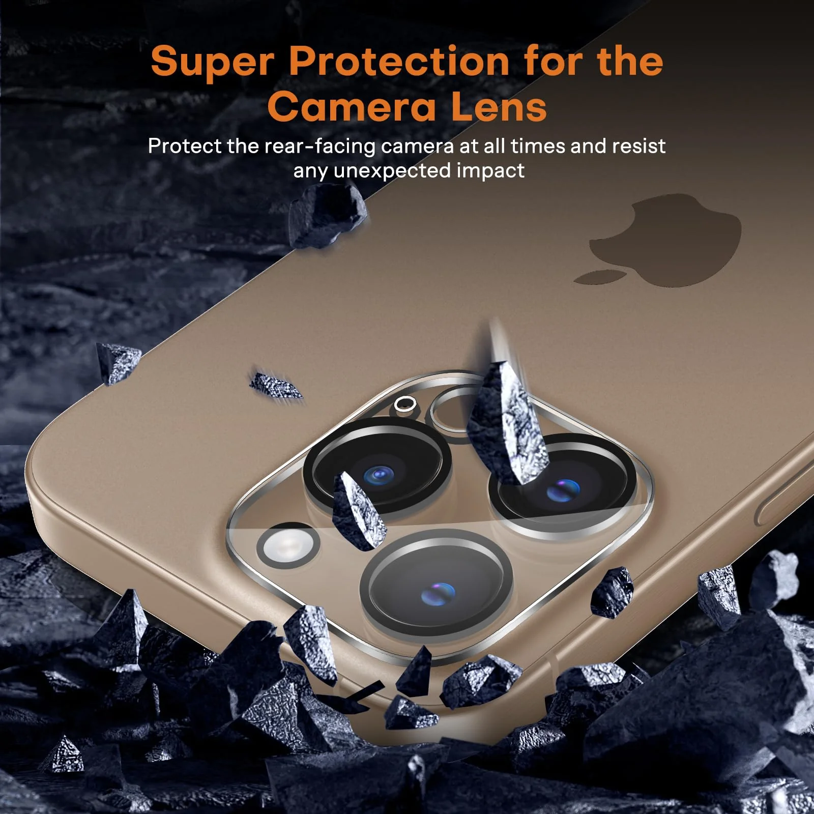 OMOTON für iPhone 16 Pro Max für Panzerglas, Full Screen Auto-Installation, kompatibel mit iPhone 16 Pro Max Kameraschutz, Präzise Ausrichtung, Bläschenfrei, 9H Härte Folie, 2+2 Stück - Image 4