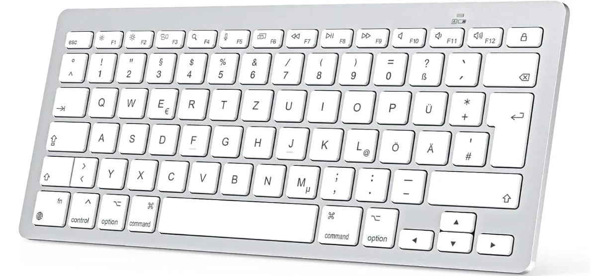 OMOTON Kabellos Tastatur mit Multimedia-Tasten, Kompatibel mit Mac - Image 4