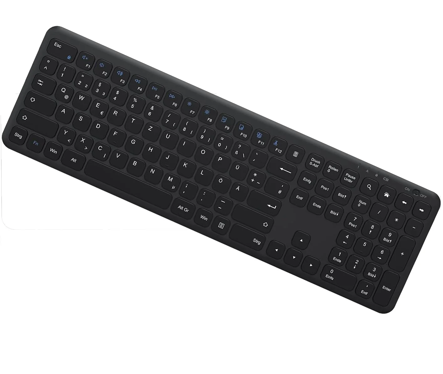 OMOTON Tastatur Kabellos, 2.4GHz Wireless Tastaturen für Windows 11/10/8/7/XP, Kompatibel mit PC, Computer, Notebook