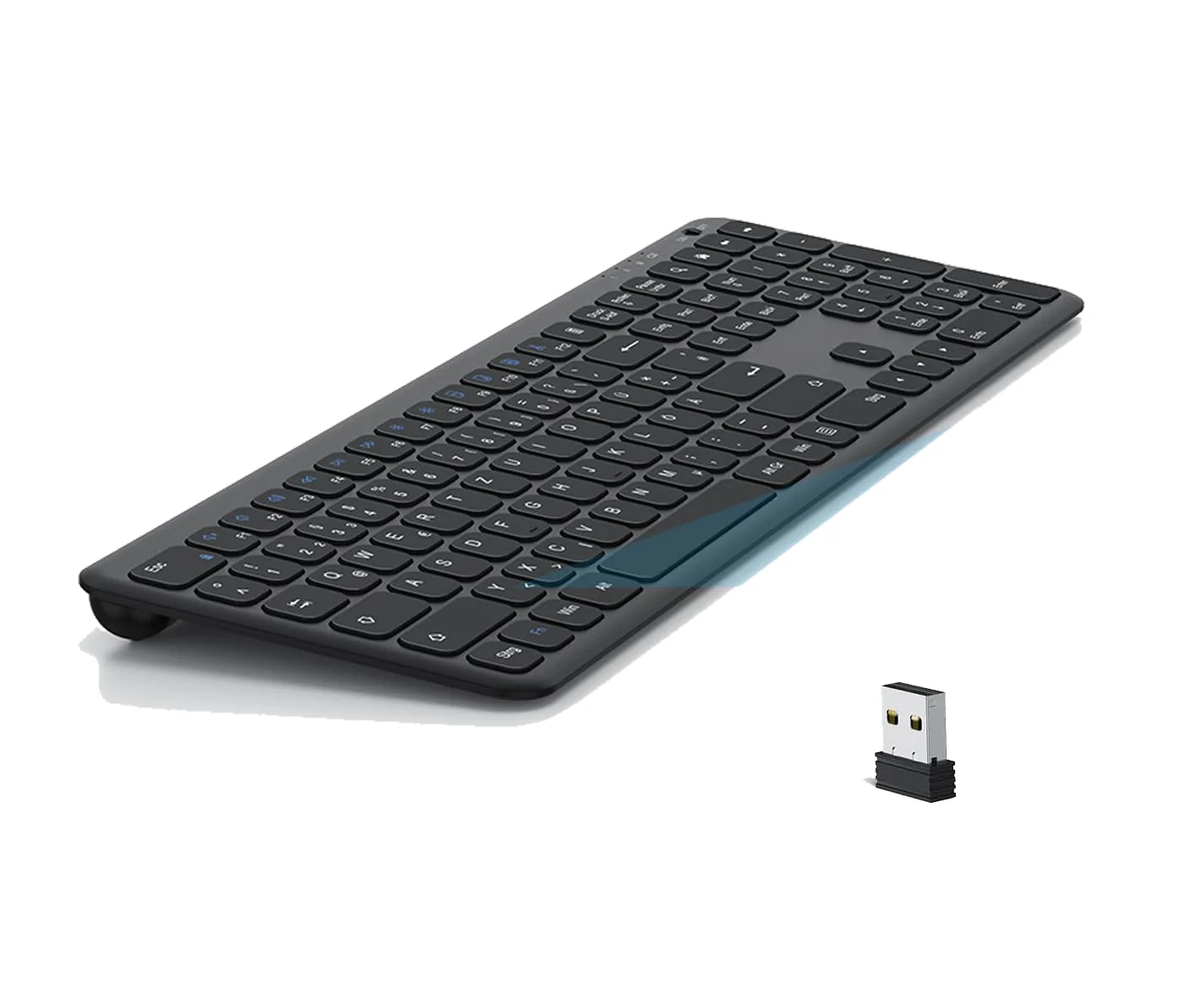 OMOTON Tastatur Kabellos, 2.4GHz Wireless Tastaturen für Windows 11/10/8/7/XP, Kompatibel mit PC, Computer, Notebook - Image 5