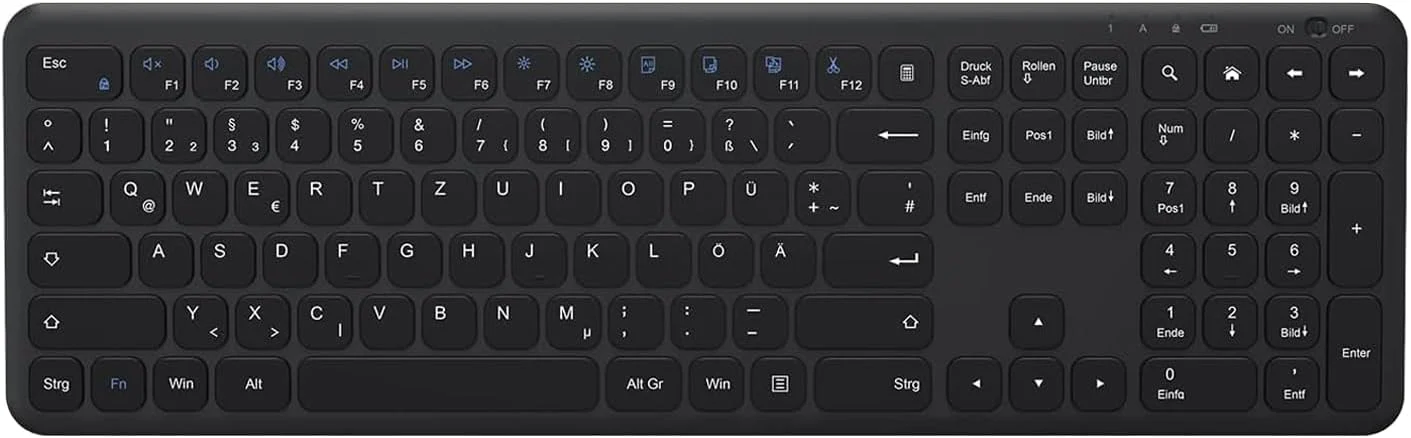 OMOTON Tastatur Kabellos, 2.4GHz Wireless Tastaturen für Windows 11/10, Kompatibel mit PC, Computer, Notebook, Laptop - Image 5