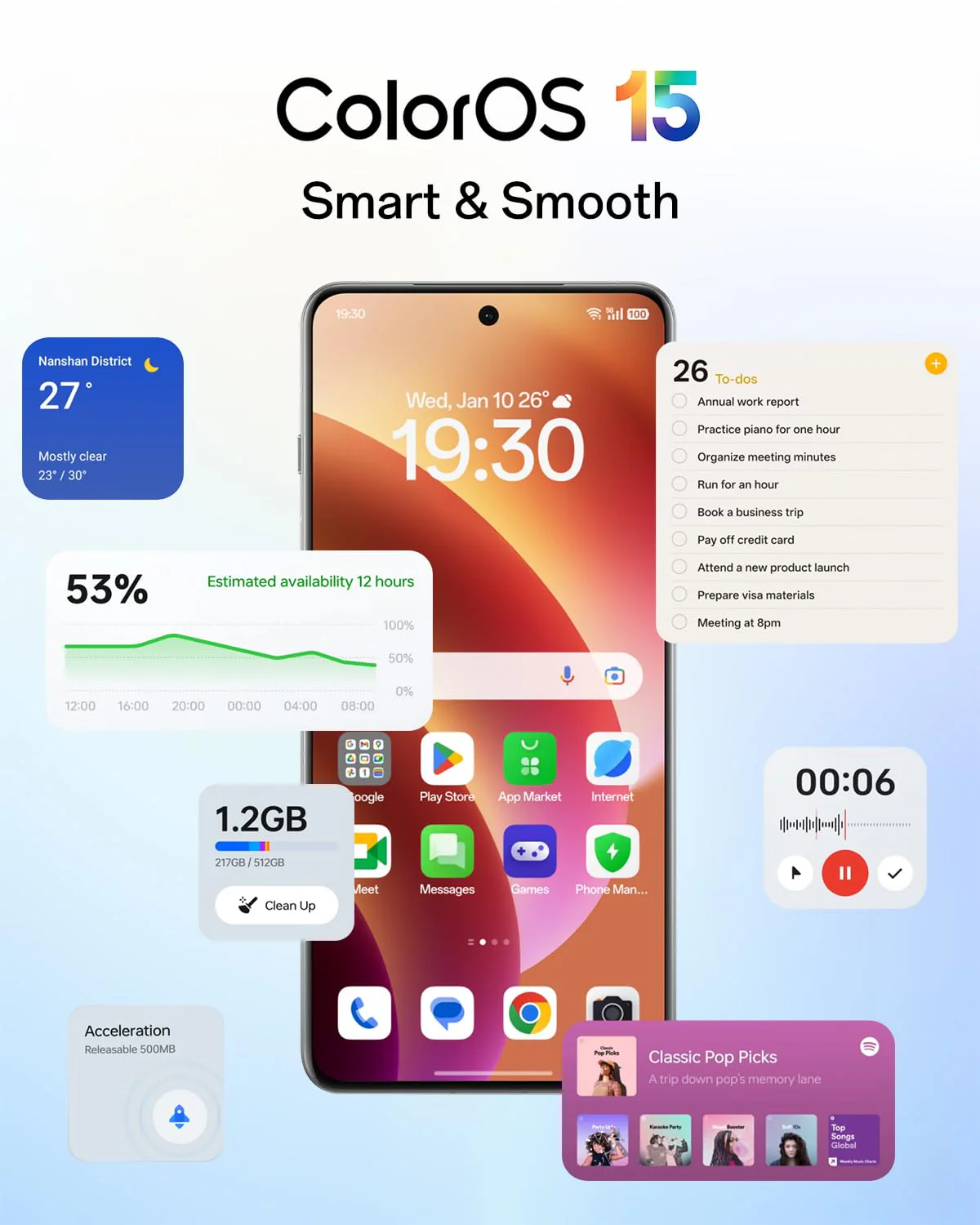 OPPO A5 Pro 4G 8GB+256GB, Simlockfreies Smartphone mit KI, 6,67" 90Hz-Display, 50MP-AF-Kamera, 5800mAh-Akku, IP69-Schutz gegen Wasser und Staub, Black Brown (inklusive 45-W-SUPERVOOC-Ladegerät) - Image 2