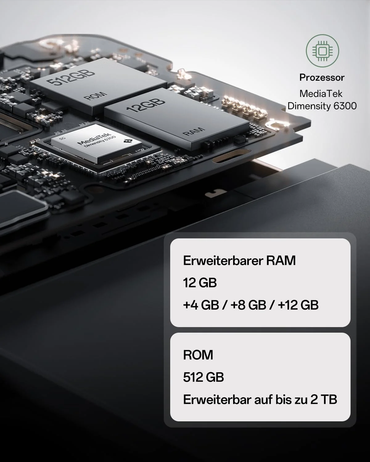 OPPO Reno12 FS 5G 12+512GB, KI Android-Smartphone (entsperrt), 6,67" 120Hz AMOLED Display, Dimensity 6300 Handy, 50+8+2MP KI-Kamera, 5000mAh 45W, IP64 wasserfest, NFC, Grün - Image 6