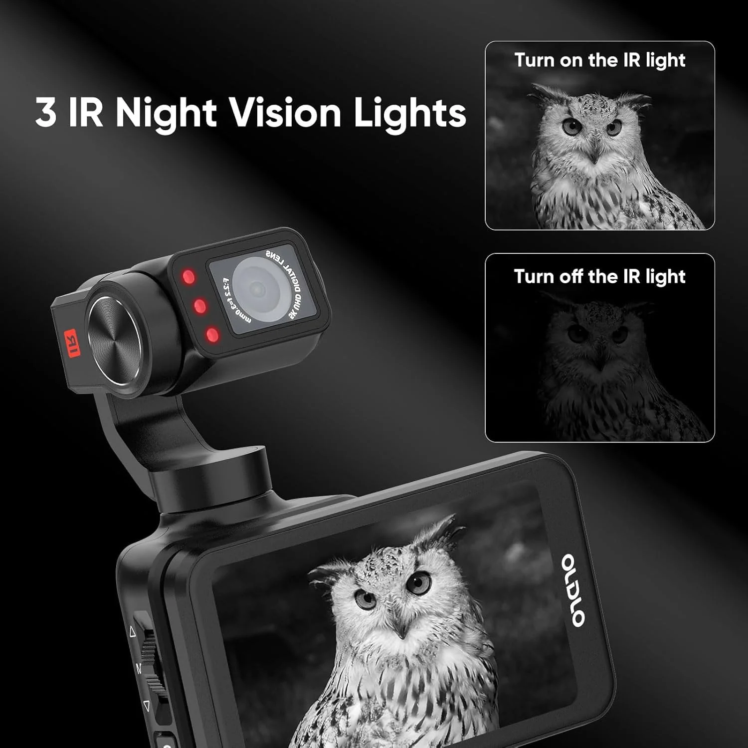 ORDRO M5 Handheld Set mit 3-Achsen-Stabilisierung, tragbare WiFi Vlog-Kamera mit IR-Nachtsicht, 120° Weitwinkel und Gesichtserkennung für YouTube - Image 6