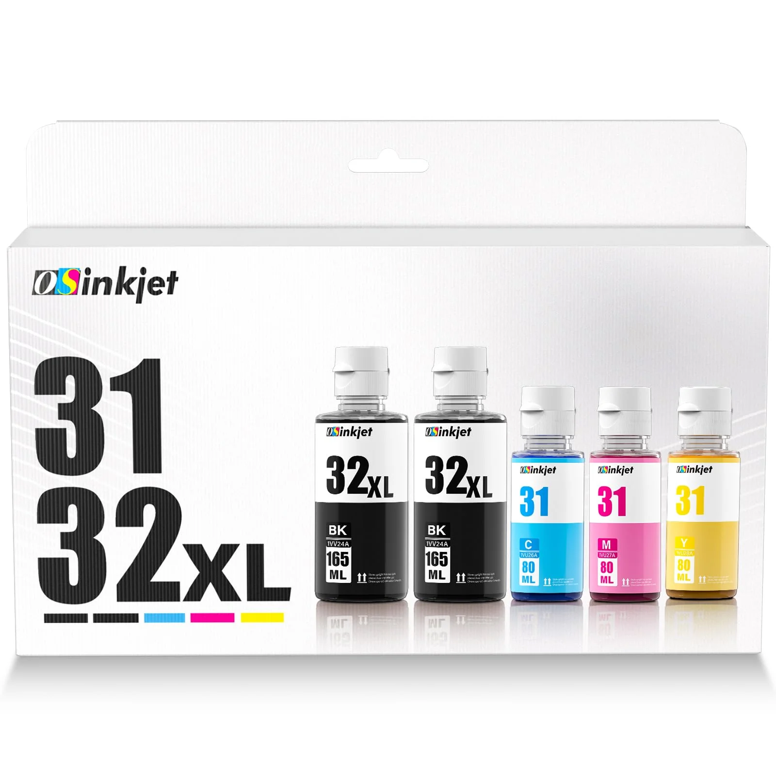 Osinkjet Druckertinte 31 32XL Kompatibel für HP Smart Tank Plus 555 Drucker, Tinte 31 32 XL für Smart Tank 5105 7005 7605 7305 7006 7306 5106 5107 455 515 519 530 558 559 570 655 670 750 790 Drucker - Image 6