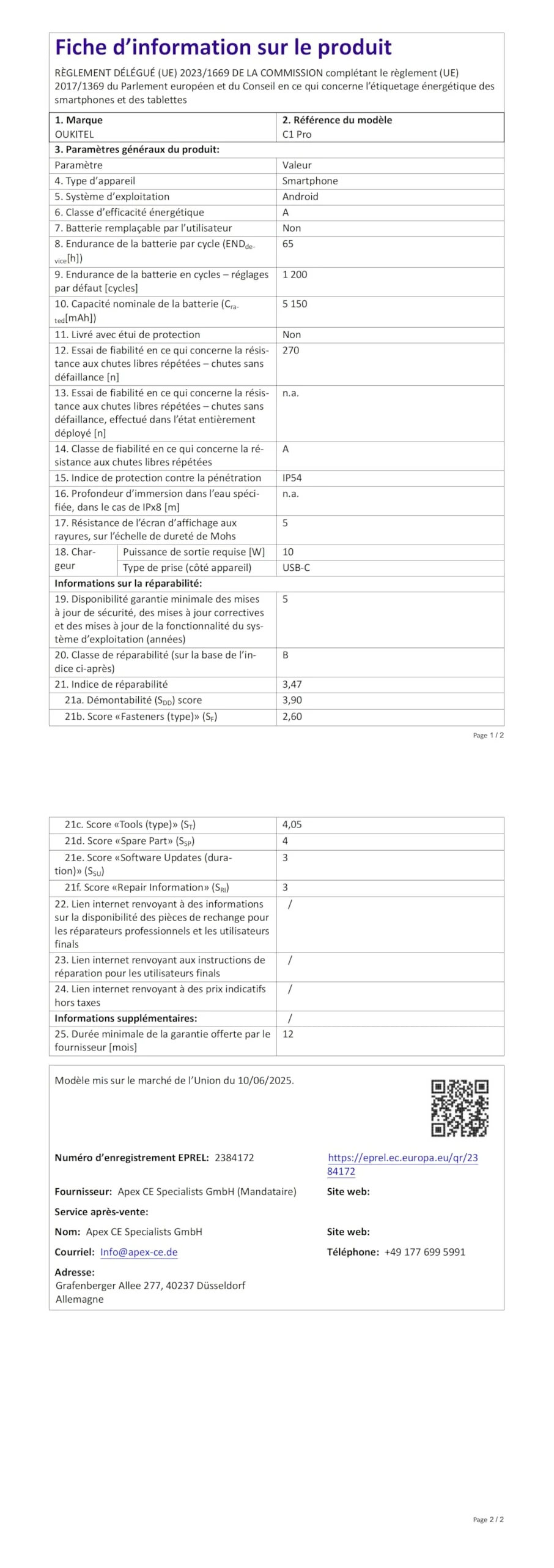 OUKITEL C1 Pro Smartphone Ohne Vertrag Android 15, 16GB+256GB/1TB Handy Ohne Vertrag, 5150mAh Smartphone Günstig, 6.52" HD+, 13MP Kamera Simlockfreie Handys, Gemini AI/Dual 4G SIM/3 Steckplatz - Image 8