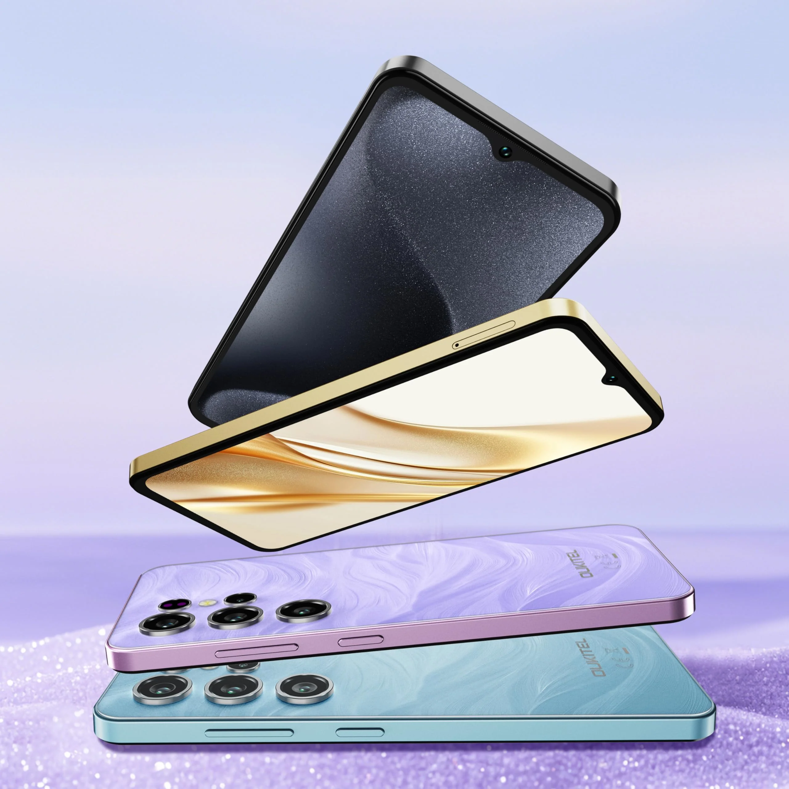 OUKITEL C2 Handy Ohne Vertrag - Android 16 Smartphone Günstig 16GB+128GB/1TB, 6.52 Zoll Smartphone Ohne Vertrag, 5000mAh Simlockfreie Handys, 13MP+5MP, Dual SIM 4G Face ID/OTG/GPS/3.5mm Jack,Schwarz - Image 3