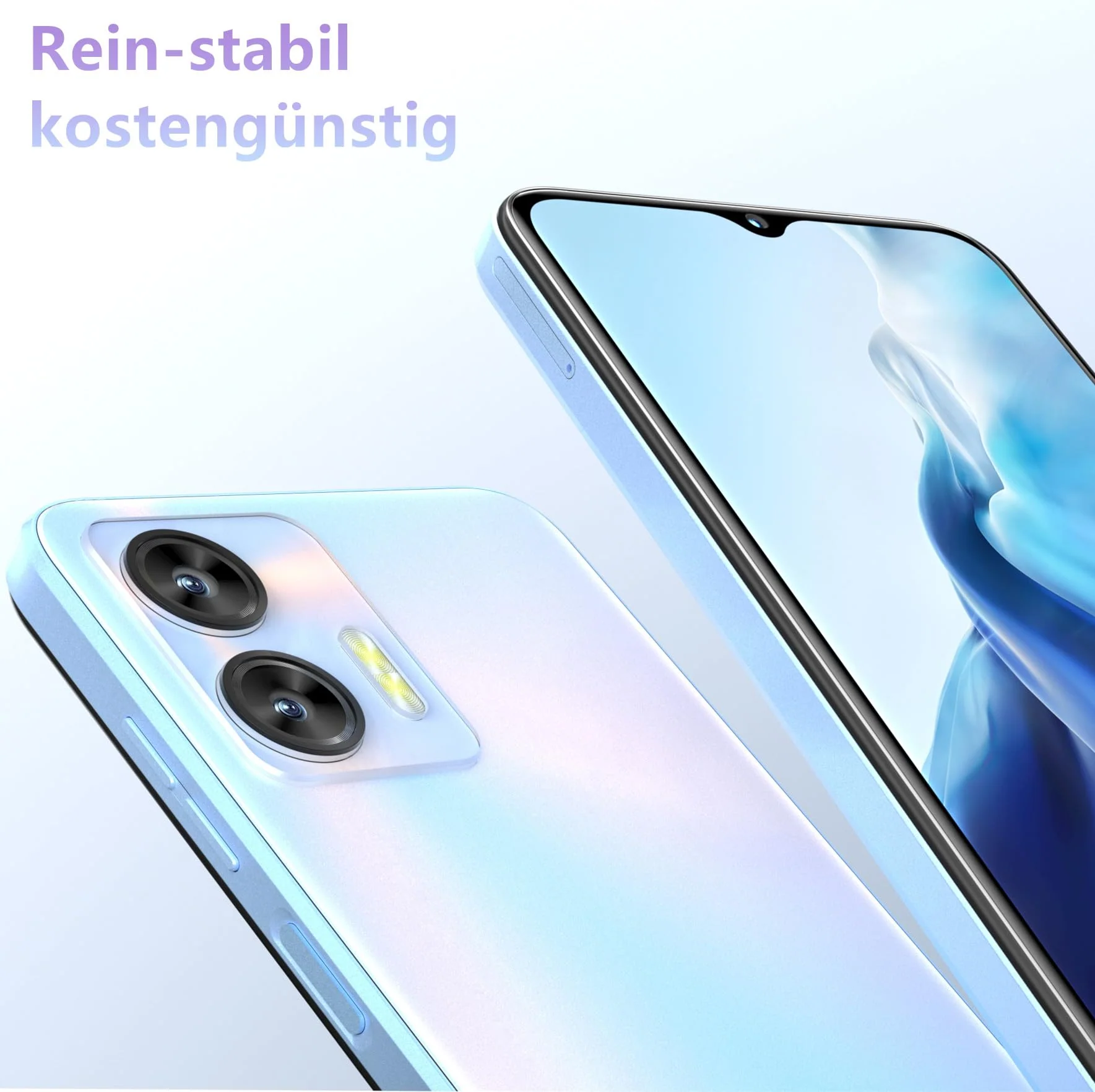 OUKITEL C36 Handy Ohne Vertrag, 12GB+128GB/1TB erweiterbar, 5150mAh 6.56" HD+ Display Android 13 günstig Smartphone 4G, Octa Core Prozessor, 13MP Panorama Kamera,Dual SIM 3 Steckplatz, Wi-Fi - Image 5