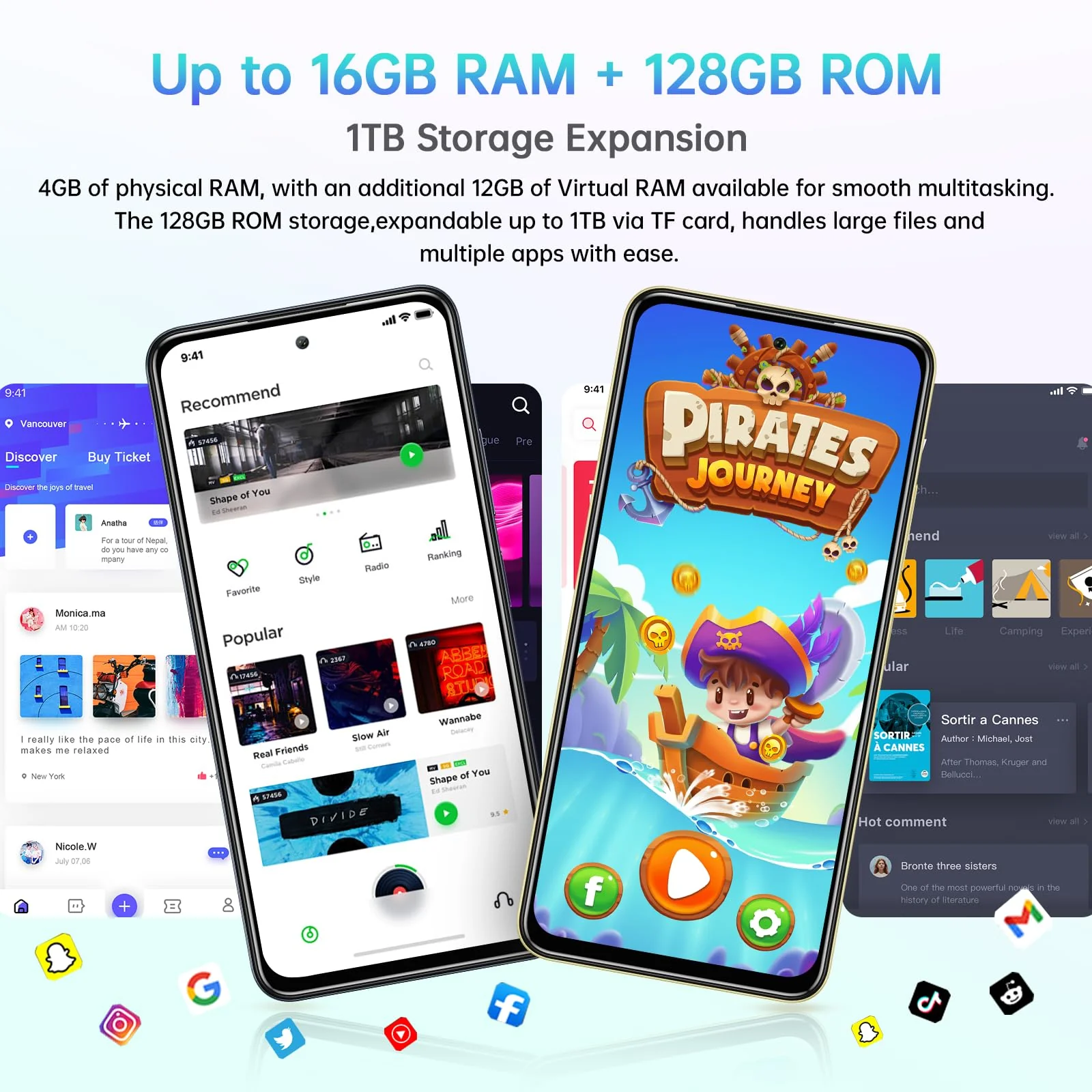 OUKITEL C65 Android 15 Handy Ohne Vertrag, 16GB+128GB/1TB Smartphone Ohne Vertrag, 6.7" HD+ 90Hz Handy Günstig, 50MP+8MP, 5150mAh Simlockfreie Handys, Dual SIM 3 Steckplatz/Fingerabdruck/3.5mm Jack - Image 18