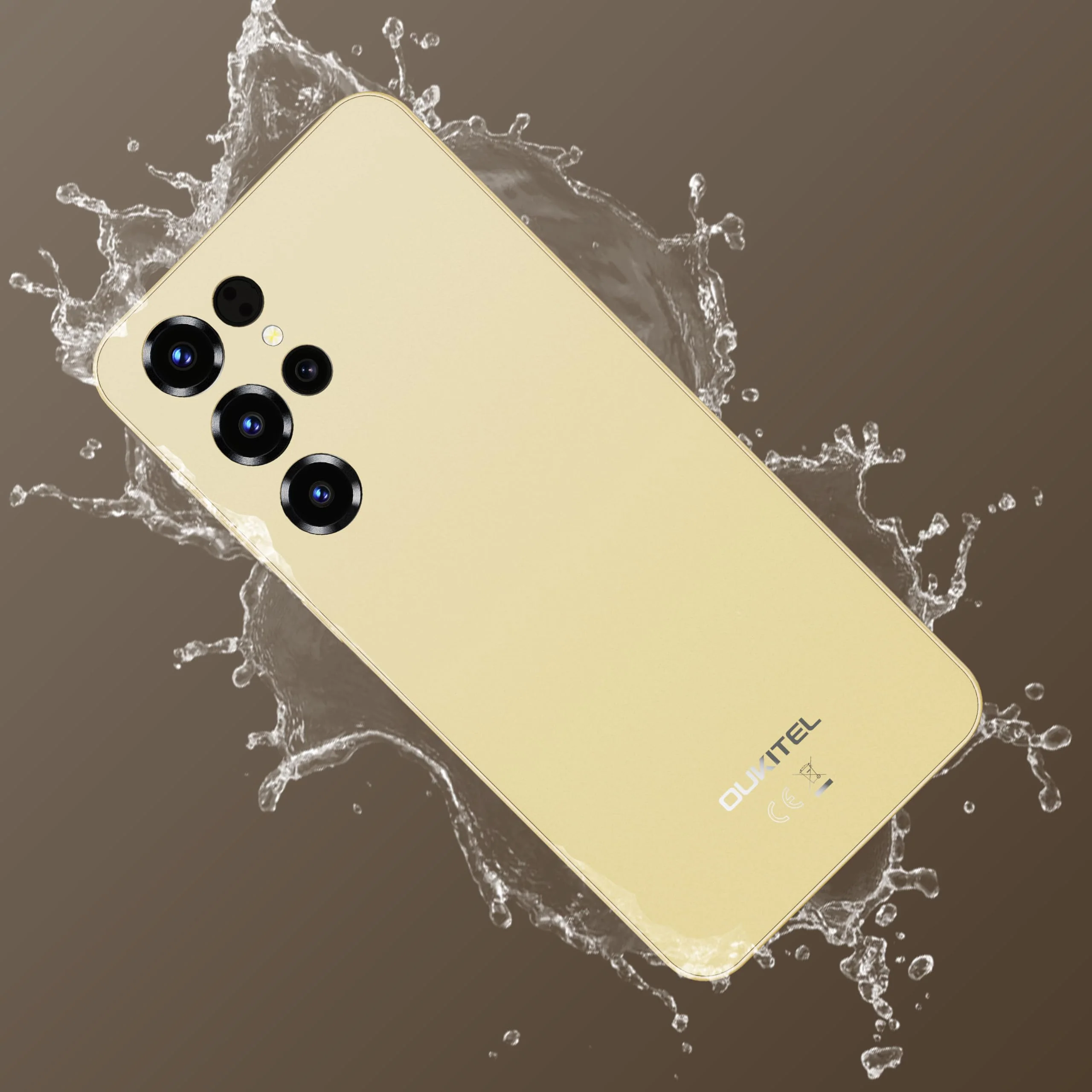 OUKITEL C68 Handy Ohne Vertrag - Android 15 Smartphone Günstig 16GB+128GB /1TB, 7,2 Zoll Display Smartphone Ohne Vertrag 6000mAh Akku, 64MP+8MP, Dual SIM Face ID/Fingerabdruck/OTG/GPS, Gold - Image 3