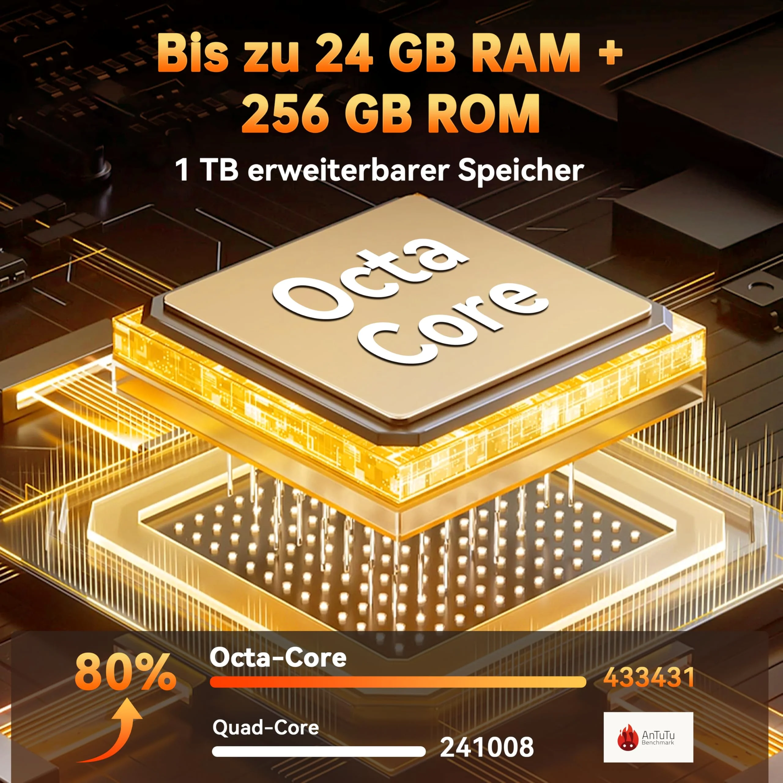 OUKITEL G1 Outdoor Handy Android 14-10600mAh 24GB+256GB Outdoor Smartphone Ohne Vertrag 6,52 Zoll 48MP+5MP Kamera baustellenhandy Dual SIM IP68/NFC/OTG/GPS/Face ID - Image 5