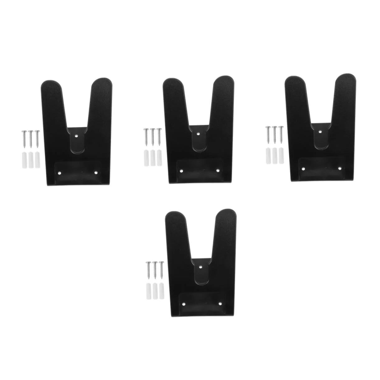 OUNONA 4 Stück Scannerhalterung Rack für Etikettenleser Handscanner-Rack Scannerständer für den Schreibtisch Schlüsselband für Schutzhelme Scanner für Etiketten USB-Scanner Plastik Black - Image 2