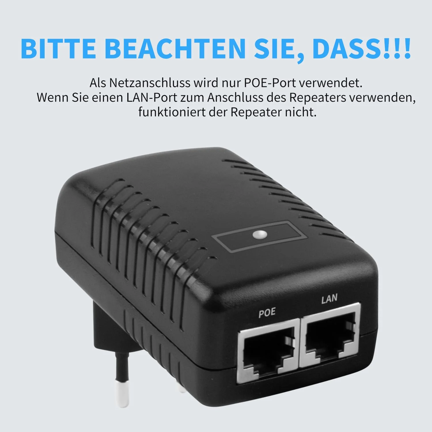 Outdoor WLAN Verstärker Wetterfester, IP65 Regenfest und Staubdicht WiFi Repeatermit AP Modus, 2.4Ghz 300 Mbit/s WiFi Expander,Eingebaute versteckte Antenne, Arbeitstemperatur -40℃—70℃，weiß - Image 9