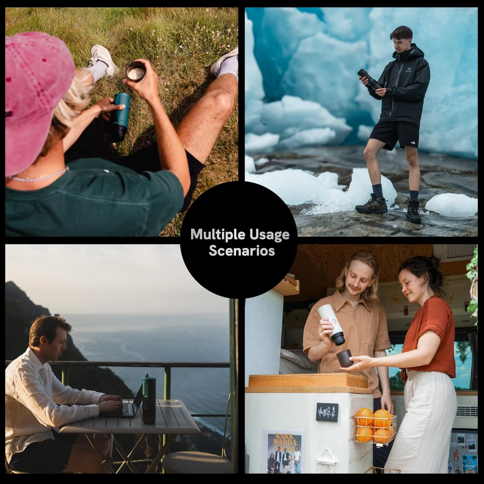 Outin Nano tragbare elektrische Espressomaschine, Camping-Kaffeemaschine, Selbsterhitzung mit USB-C, kompatibel mit gemahlenem Kaffee & NS-Kapsel - Image 2