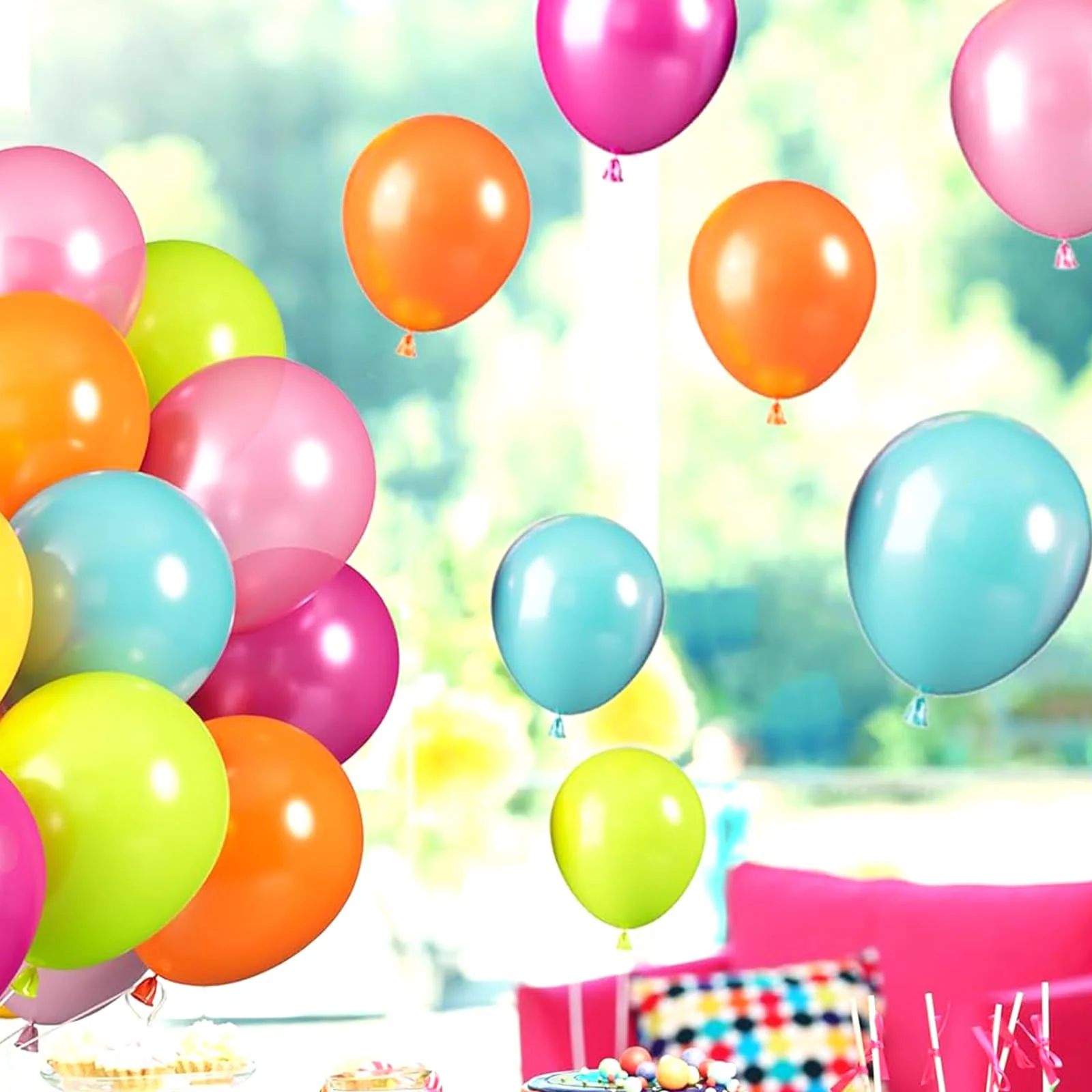 Ovanda 20 Stück 10 Zoll Luftballons Bunt,Regenbogen Party Ballons,Ballons Tropische,Sommer Hawaii Partyballon,Latex Helium Ballon,Ballon Girlande Bogen,Sommer Flamingo Deko,Kinder Geburtstag,Babyparty - Image 5