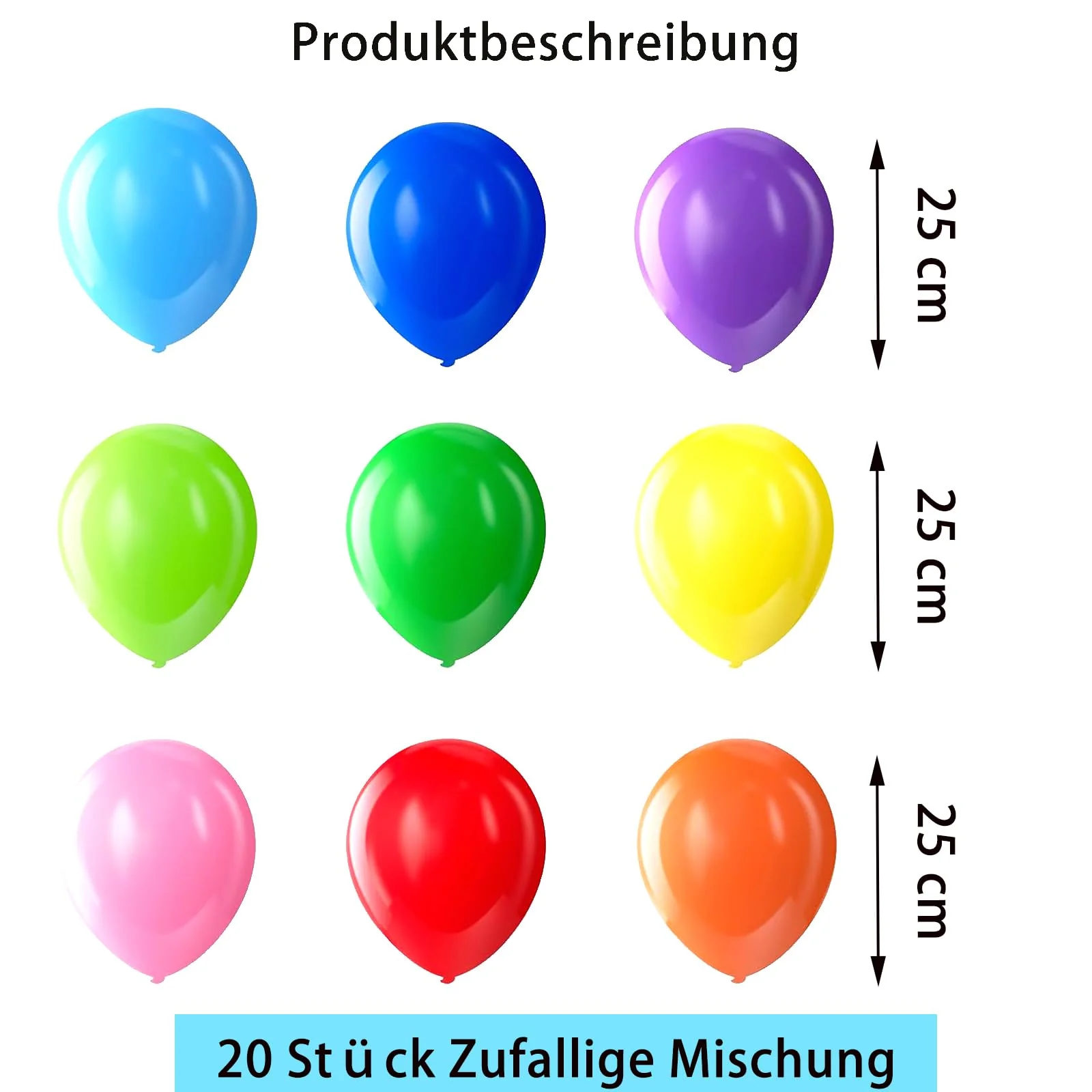 Ovanda 20 Stück 10 Zoll Luftballons Bunt,Regenbogen Party Ballons,Ballons Tropische,Sommer Hawaii Partyballon,Latex Helium Ballon,Ballon Girlande Bogen,Sommer Flamingo Deko,Kinder Geburtstag,Babyparty - Image 7