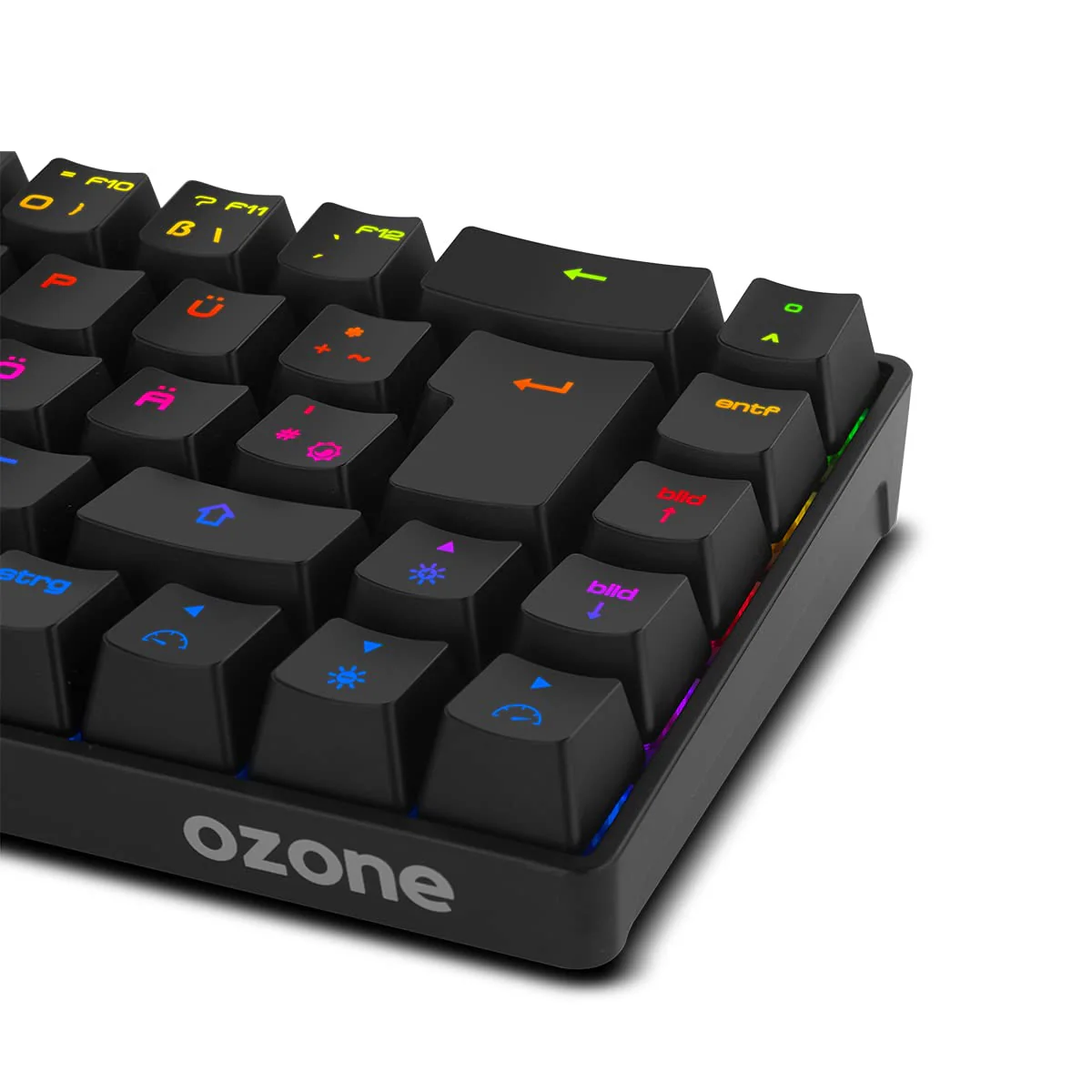 Ozone Gaming Mini Tactical Keyboard -OZTACTICALDE- Mechanische Tastatur ohne Ziffernblock, Bluetooth, Outemu Red Switches, RGB LED Beleuchtung, leise, DE Layout, Schwarz - Image 8