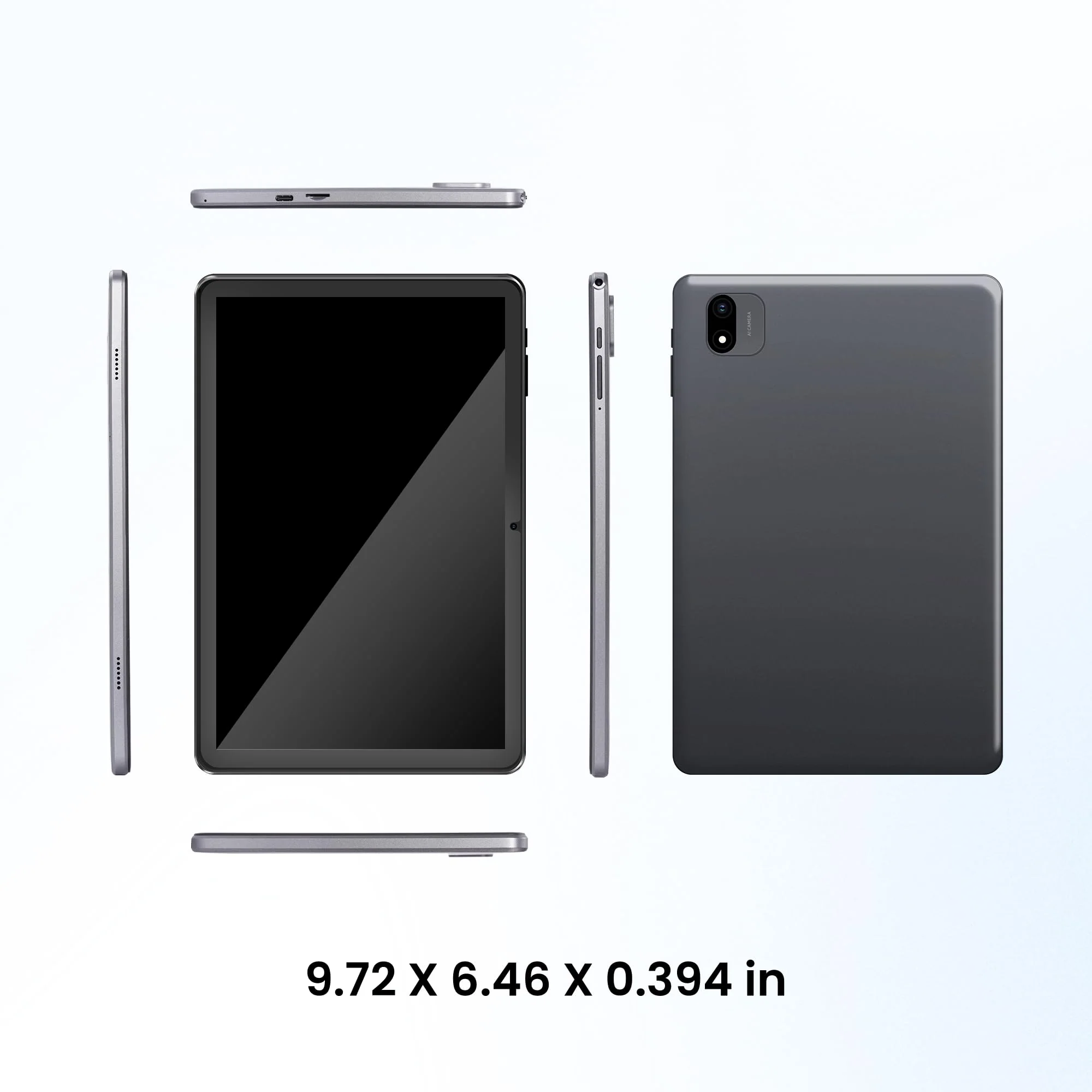 Paaxoo Android Tablet, 10.1 Zoll Android 15 Tablets 18GB(6+12) RAM 128GB ROM 1TB Expand, 1280x800 IPS HD Touchscreen,6000mAh Akku, Bluetooth, Dual Kamera, GMS, WiFi - Image 2