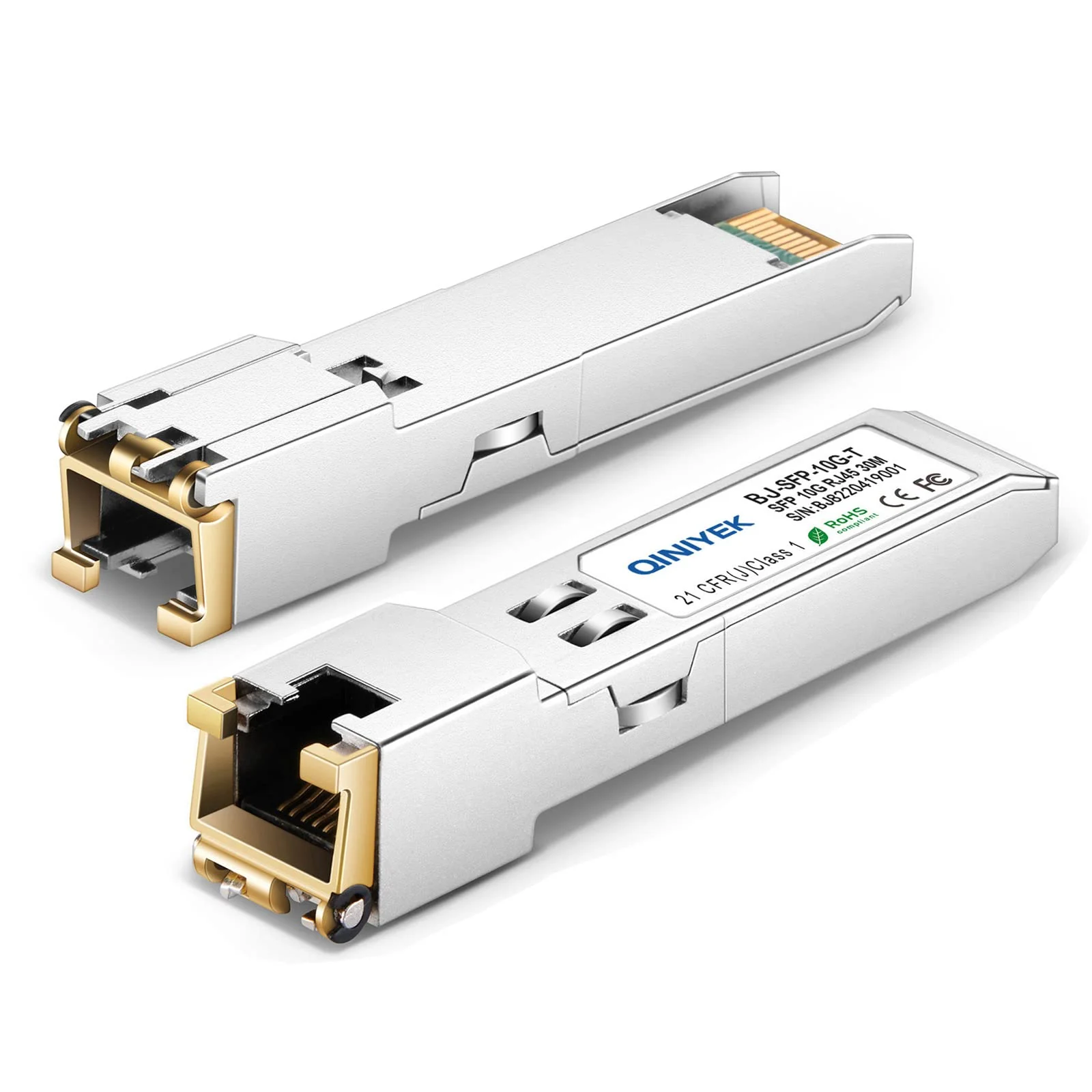 [Pack of 1] 1.25/2.5/5/10G SFP+ auf RJ45 Transceiver, Kupfer SFP+ Modul, Cat.6a/7, bis zu 30m, für Cisco SFP-10G-T-S, MikroTik S+RJ10, Ubiquiti UF-RJ45-10g,TP-Link, Fortinet and Other Open Switches - Image 2