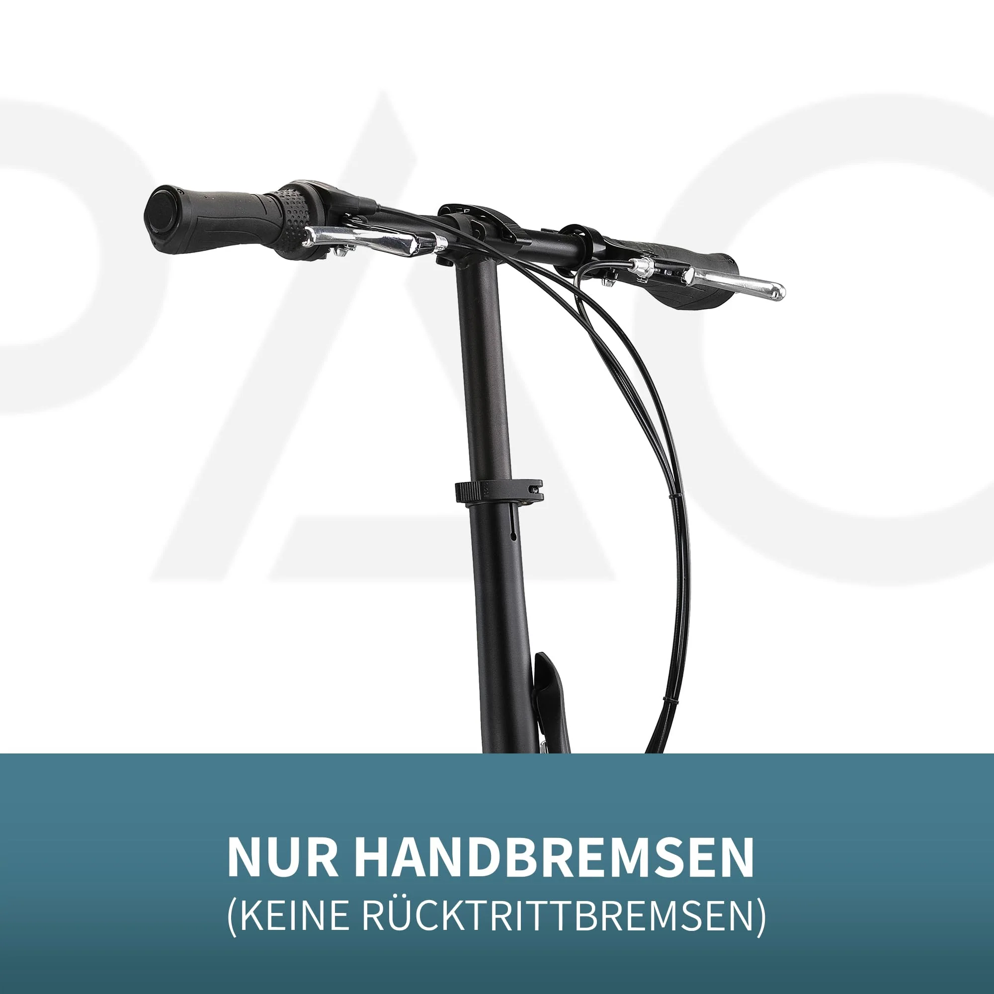 PACTO Seven - Hollandrad Hochwertiges Klappfahrrad 27cm Aluminiumrahmen Bike 20 Zoll Aluminiumräder Bicycle, 3 Speed Shimano Gänge Faltrad Klapprad Fahrrad Klappfahrrad Für Erwachsene Schwarz - Image 2