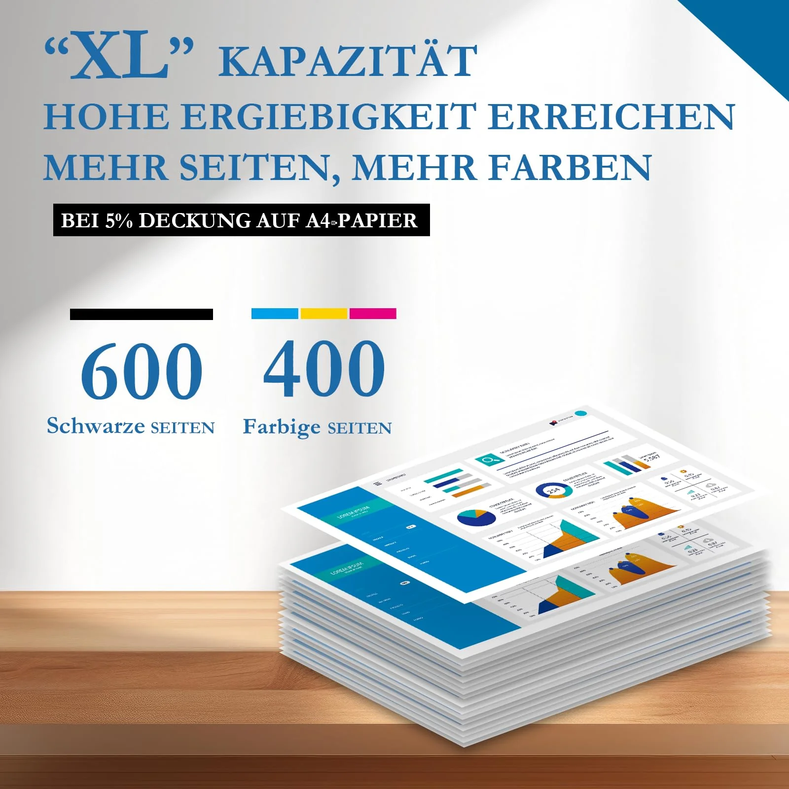 Paeolos T1295 Multipack Kompatible für Epson WF 3520 Druckerpatronen WF 3540 Tintenpatrone für Epson T1291 T1292 T1293 T1294 WF-7525 WF-7515 Stylus SX235W SX425W SX445W SX535WD Stylus Office BX635FWD - Image 6