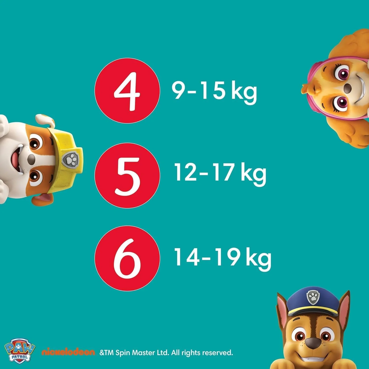 Pampers Windeln Paw Patrol Pants Größe 6 (14-19kg) Baby-Dry, Extra Large mit Stop- und Schutz Täschchen, MONATSBOX, 138 Höschenwindeln - Image 3