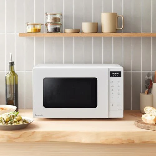 Panasonic NN-ST21QWEPG 20L Solo-Mikrowelle mit Drehteller, 800 W, automatisches Auftauen, 11 Automatikprogramme, LED-Anzeige, 5 Leistungsstufen, digitaler Timer, Weiß - Image 2