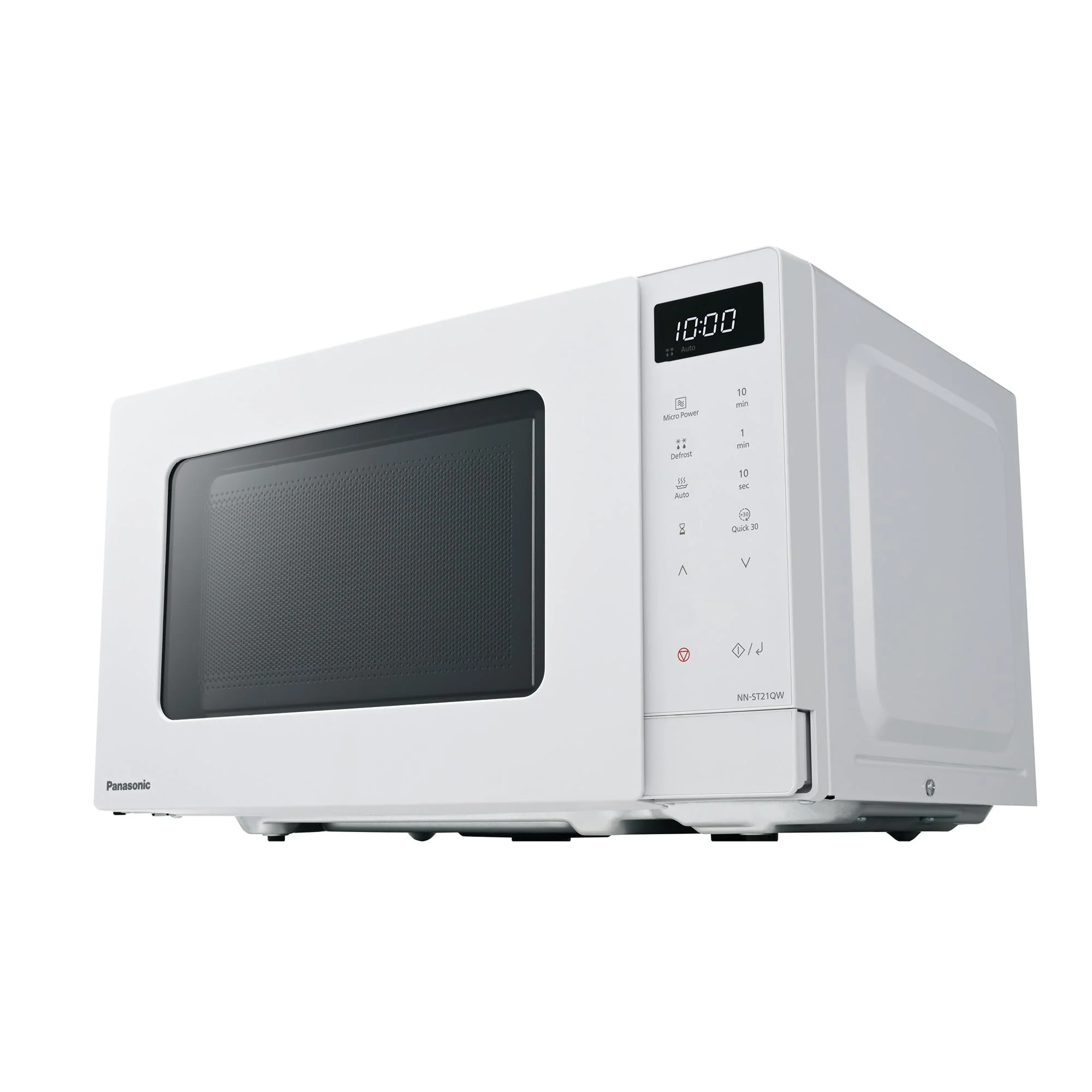 Panasonic NN-ST21QWEPG 20L Solo-Mikrowelle mit Drehteller, 800 W, automatisches Auftauen, 11 Automatikprogramme, LED-Anzeige, 5 Leistungsstufen, digitaler Timer, Weiß - Image 4