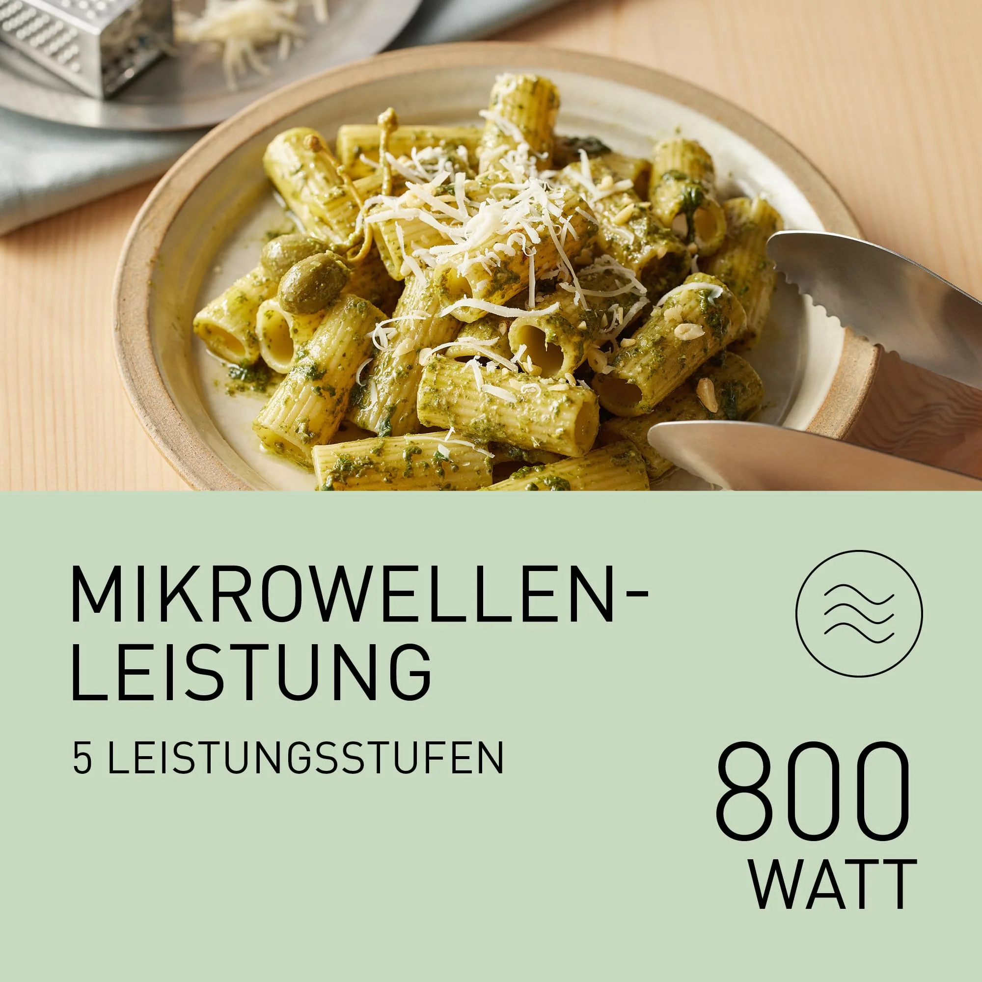 Panasonic NN-ST21QWEPG 20L Solo-Mikrowelle mit Drehteller, 800 W, automatisches Auftauen, 11 Automatikprogramme, LED-Anzeige, 5 Leistungsstufen, digitaler Timer, Weiß - Image 8
