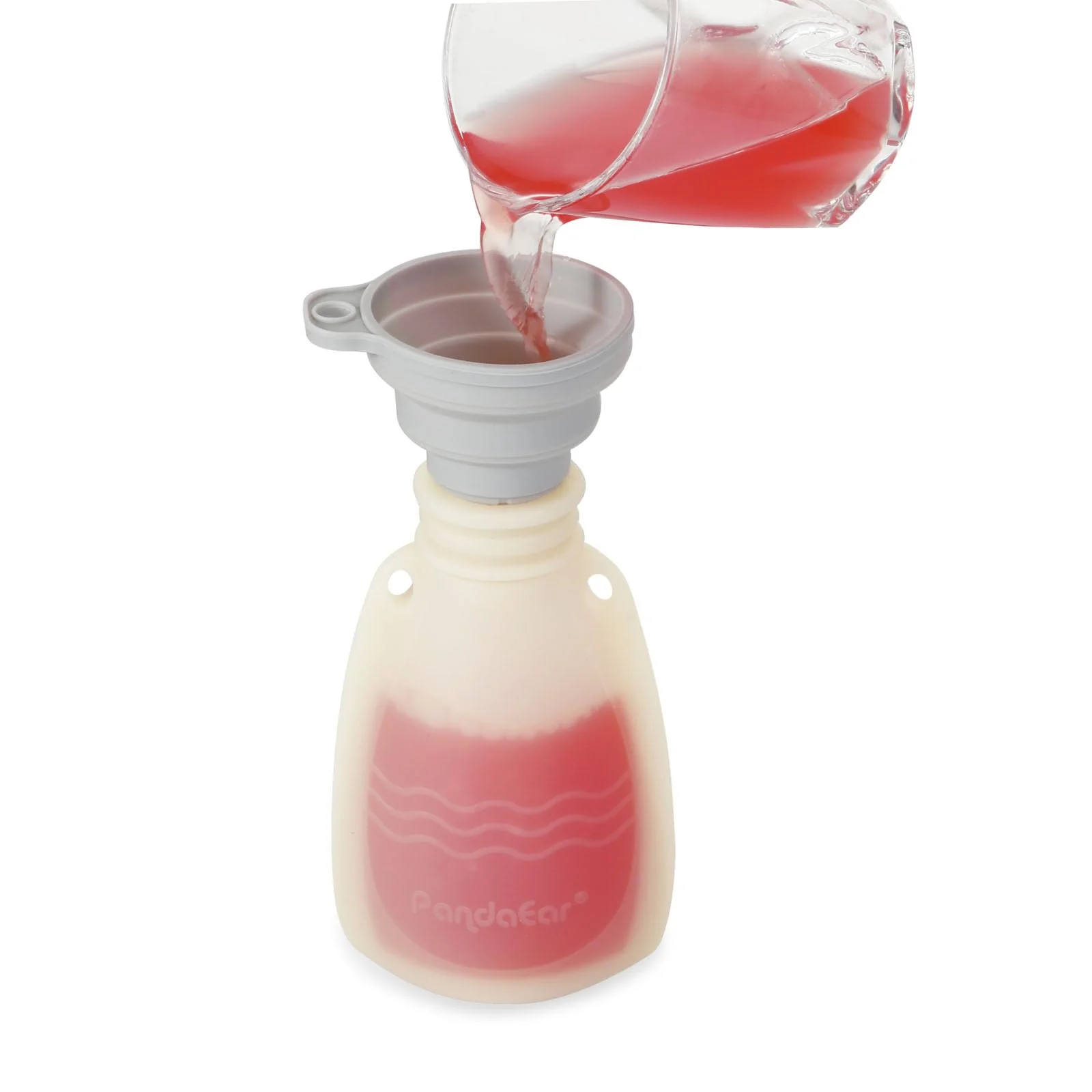 PandaEar Wiederverwendbare Silikon Babybrei Beutel, 4 Stück Quetschbeutel für Kleinkinder, BPA-freie Nachfüllbare Babybrei Aufbewahrung, 5,5 oz/156 ml Babynahrungsbeutel - Image 4