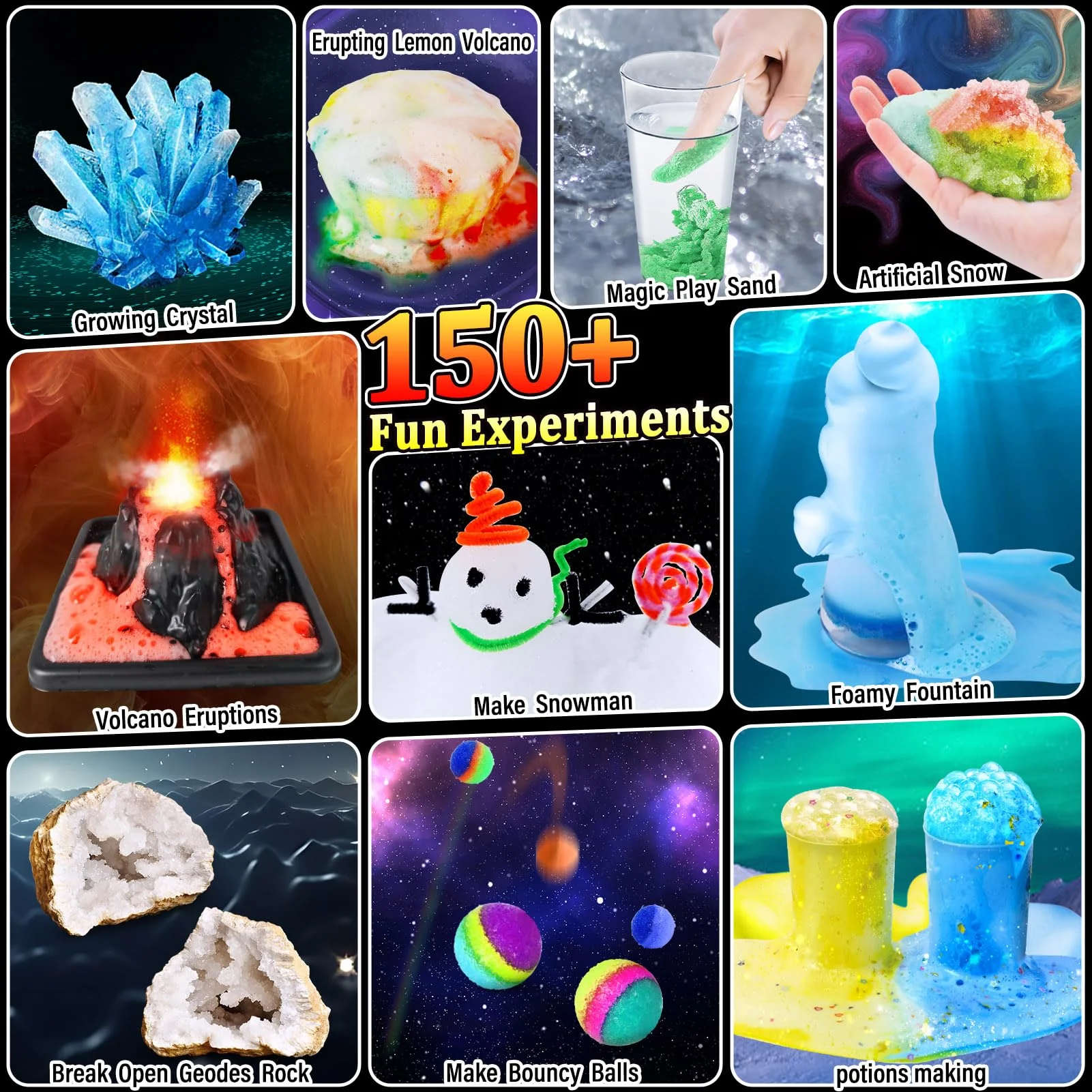 PATIFEED 150 Wissenschaft Experimente für Kinder, Chemie Physik STEM Projekt Aktivitäten für Jungen Mädchen, Lernen Spielzeug Geburtstag Geschenke Ideen - Image 4