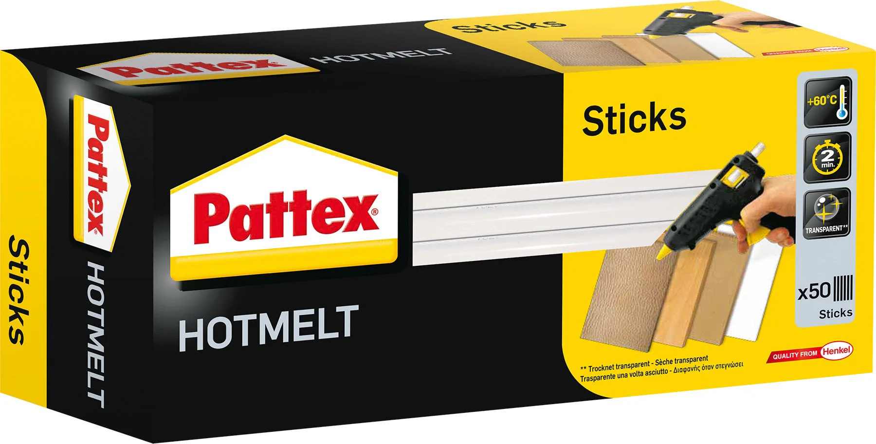 Pattex Hotmelt Sticks zum Nachfüllen, Klebesticks für die Heißklebepistole mit extrem hoher Transparenz, zum Basteln, Dekorieren und Reparieren, 50 Stück - Image 8