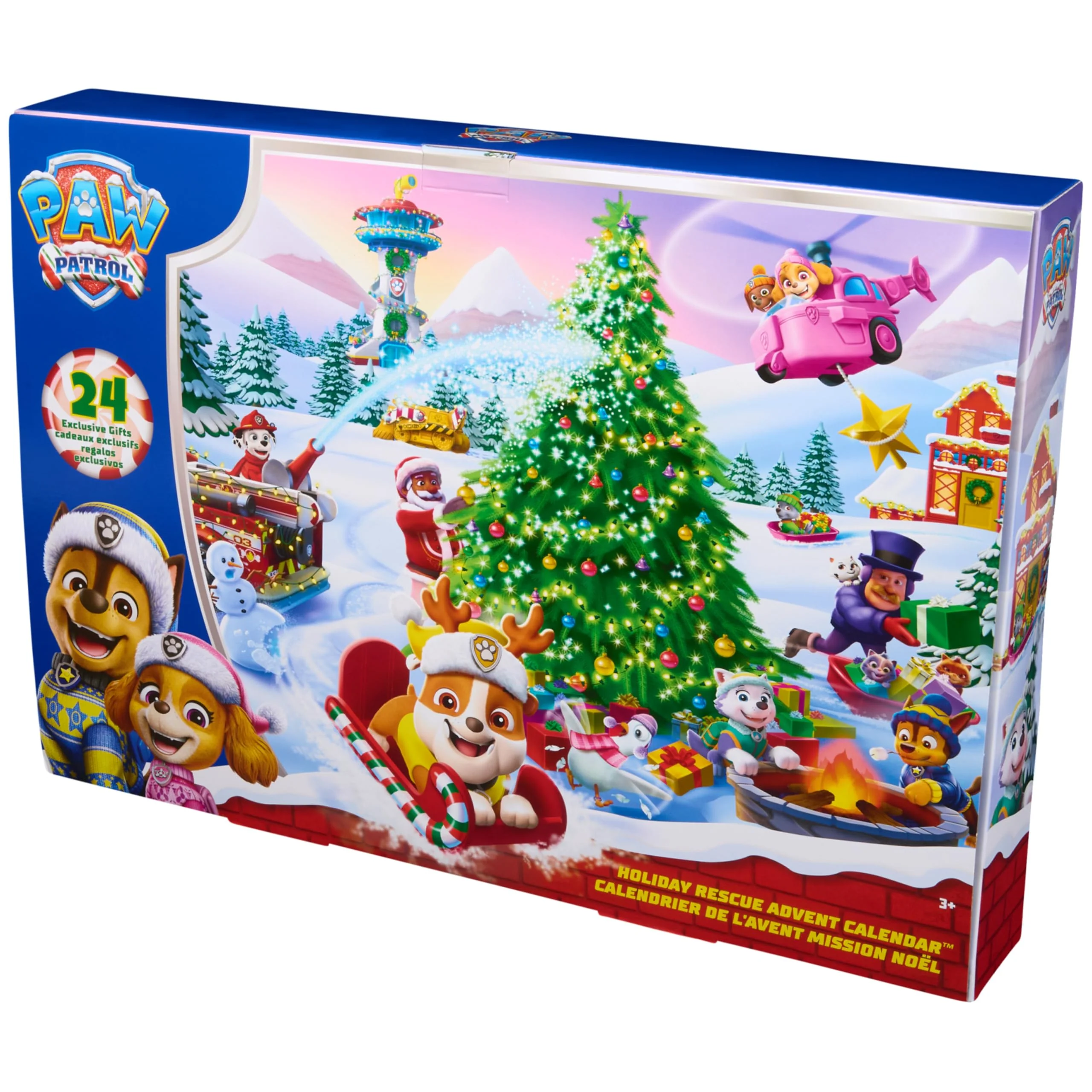 PAW PATROL Adventskalender 2025 zum Weihnachts-Episodenspecial – 24 Spielzeug-Überraschungen mit 7 Fahrzeugen, 11 Figuren und Zubehör, Spielzeug für Kinder ab 3 Jahren - Image 2