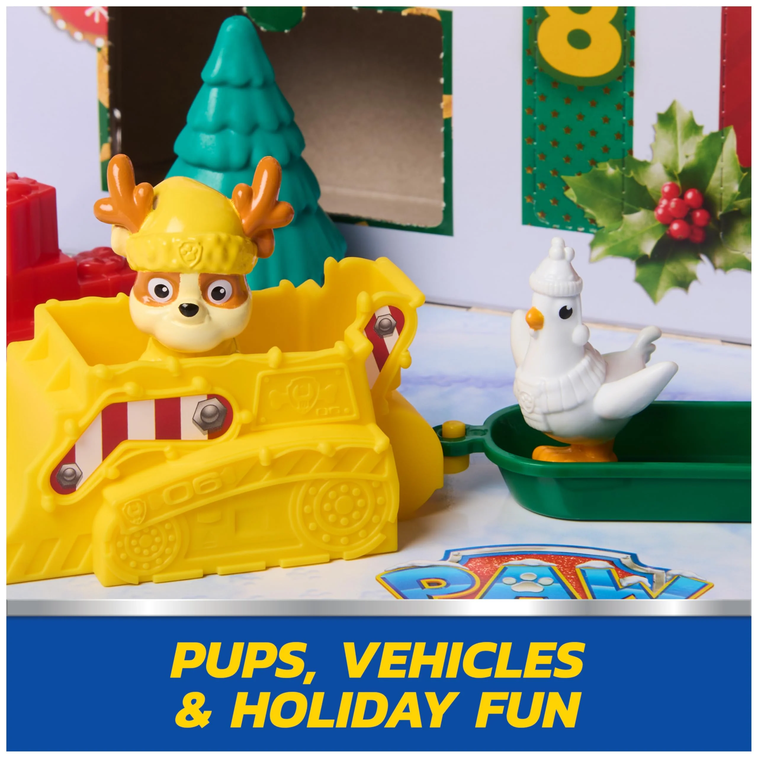 PAW PATROL Adventskalender 2025 zum Weihnachts-Episodenspecial – 24 Spielzeug-Überraschungen mit 7 Fahrzeugen, 11 Figuren und Zubehör, Spielzeug für Kinder ab 3 Jahren - Image 7