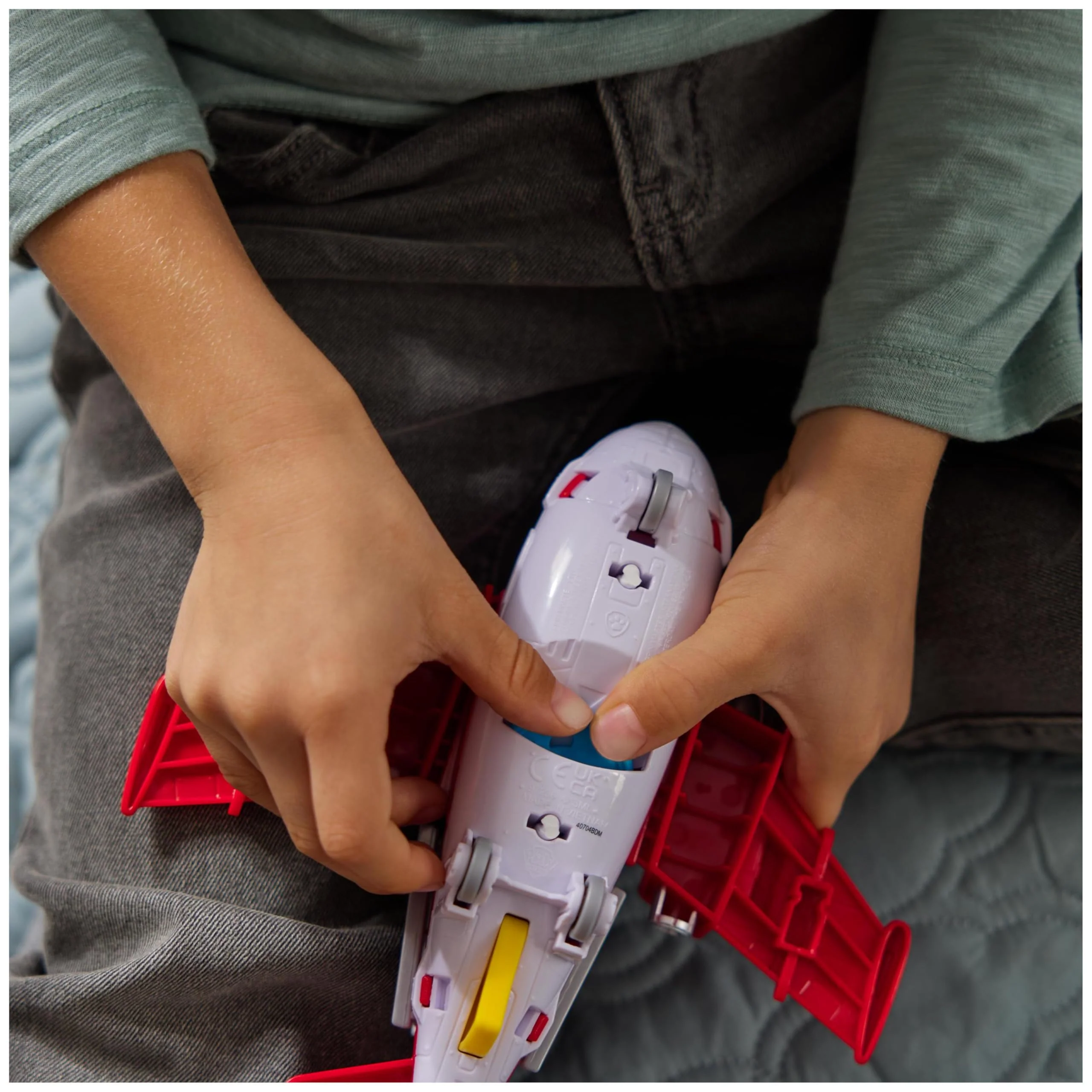 PAW Patrol Air Rescue - Marshalls Feuerwehrflugzeug mit Geschoss-Abwurf und Marshall Spielfigur (Basis Fahrzeug), Spielzeug für Kinder ab 3 Jahren - Image 6