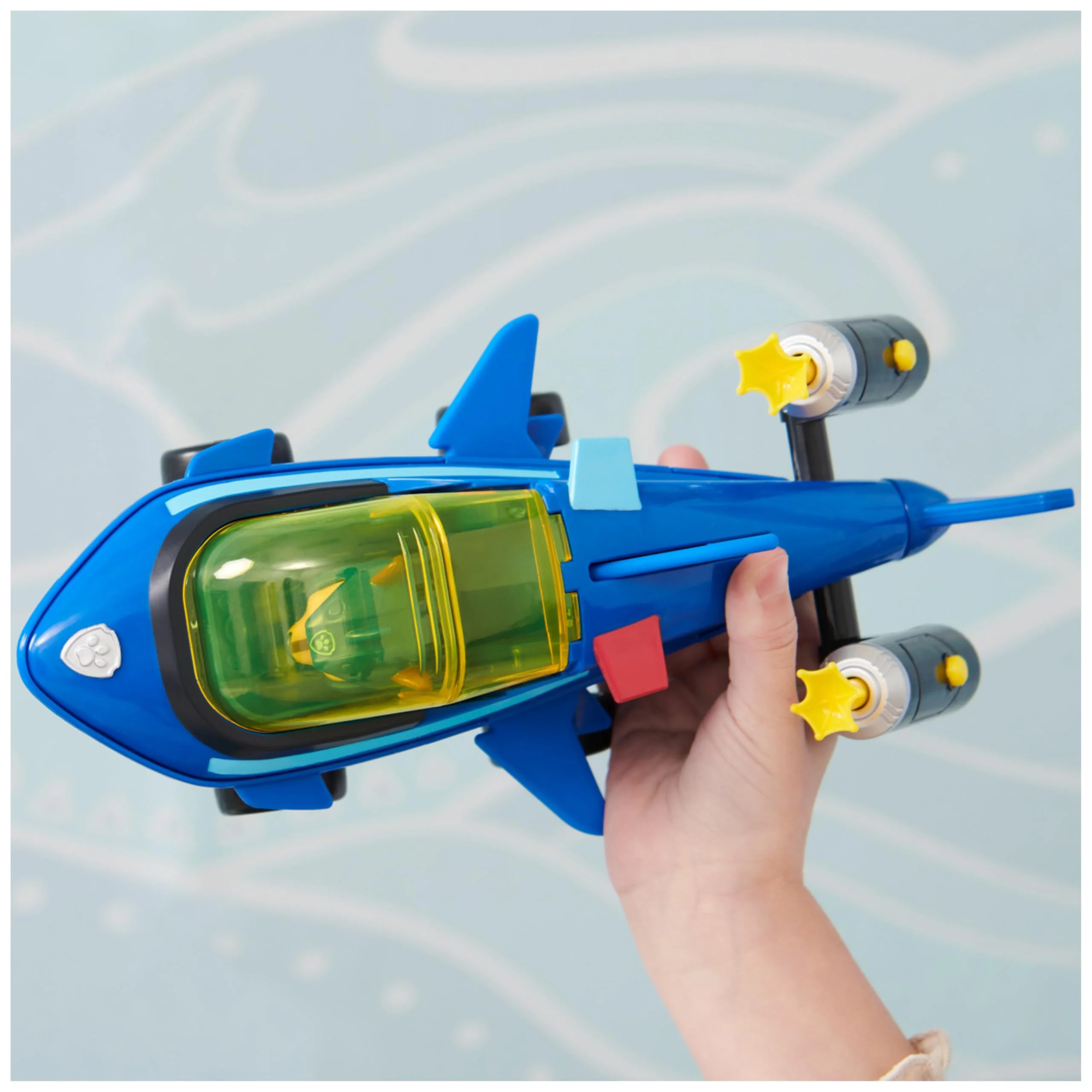 PAW Patrol, Aqua Pups - Basis Fahrzeug Spielzeugauto im Hai-Design mit Chase Welpenfigur, Spielzeug geeignet für Kinder ab 3 Jahren - Image 5