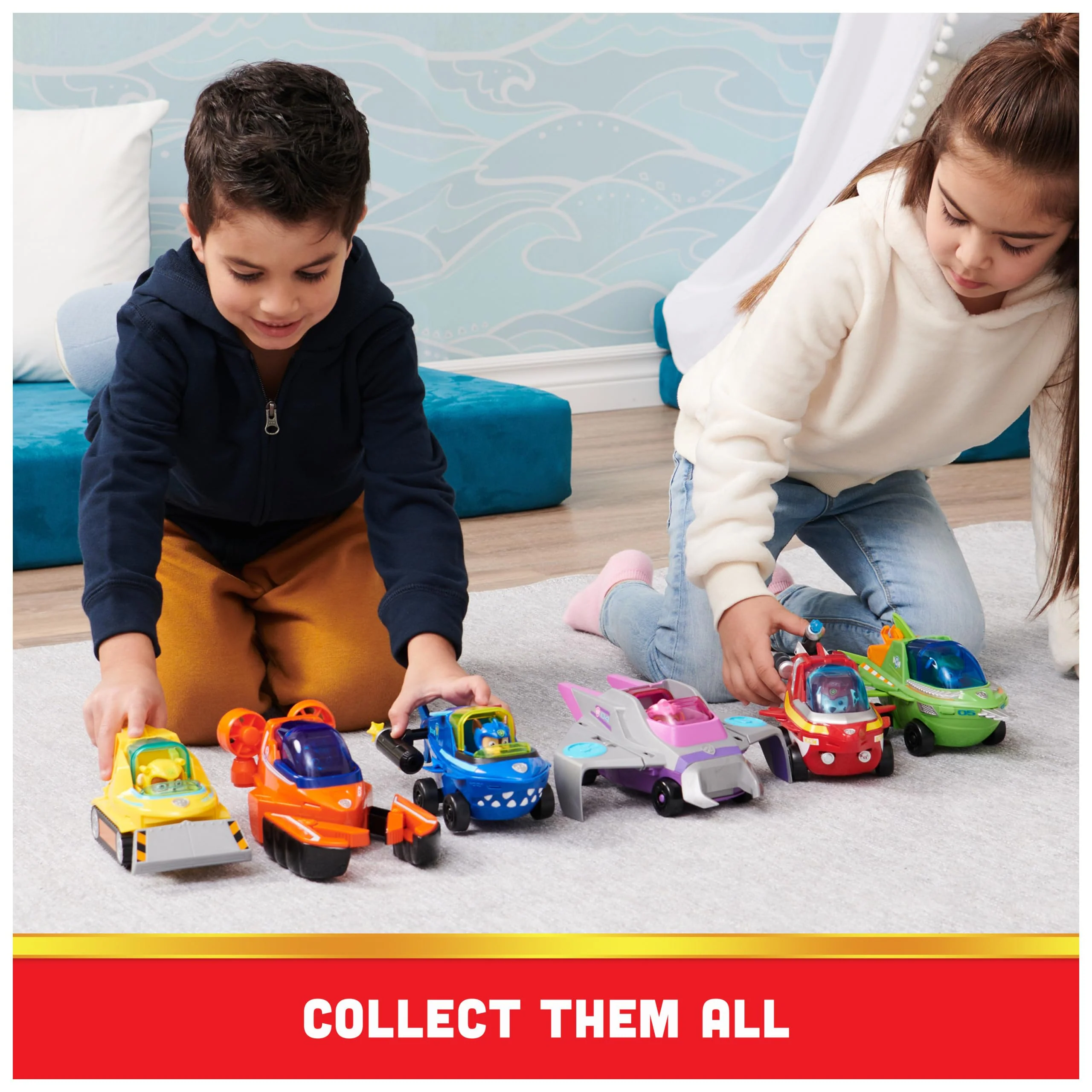 PAW Patrol, Aqua Pups - Basis Fahrzeug Spielzeugauto im Hummer-Design mit Zuma Welpenfigur, Spielzeug geeignet für Kinder ab 3 Jahren - Image 2