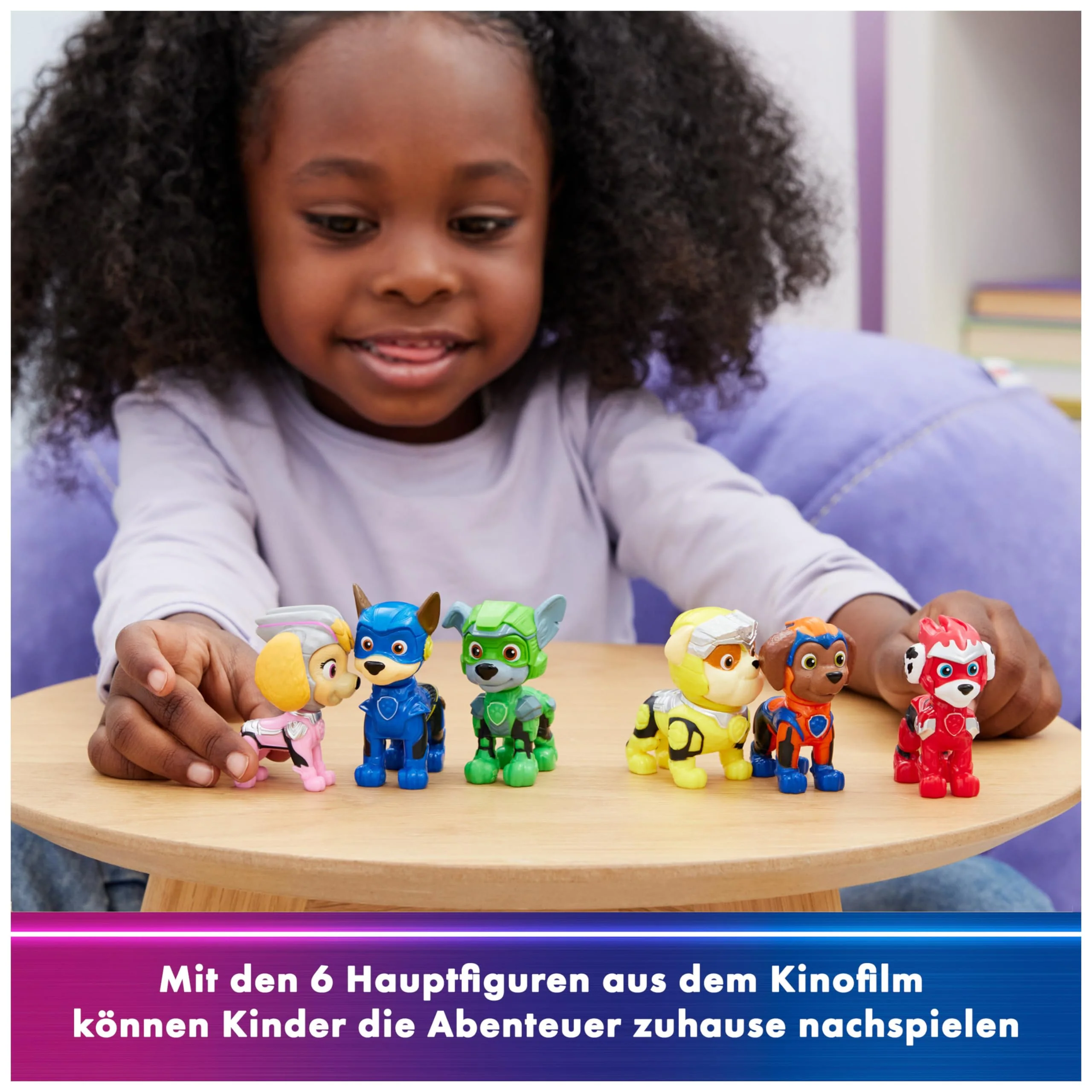 PAW Patrol: Der Mighty Kinofilm, Geschenkset mit 6 Superhelden-Spielfiguren, Spielzeug geeignet für Kinder ab 3 Jahren - Image 6