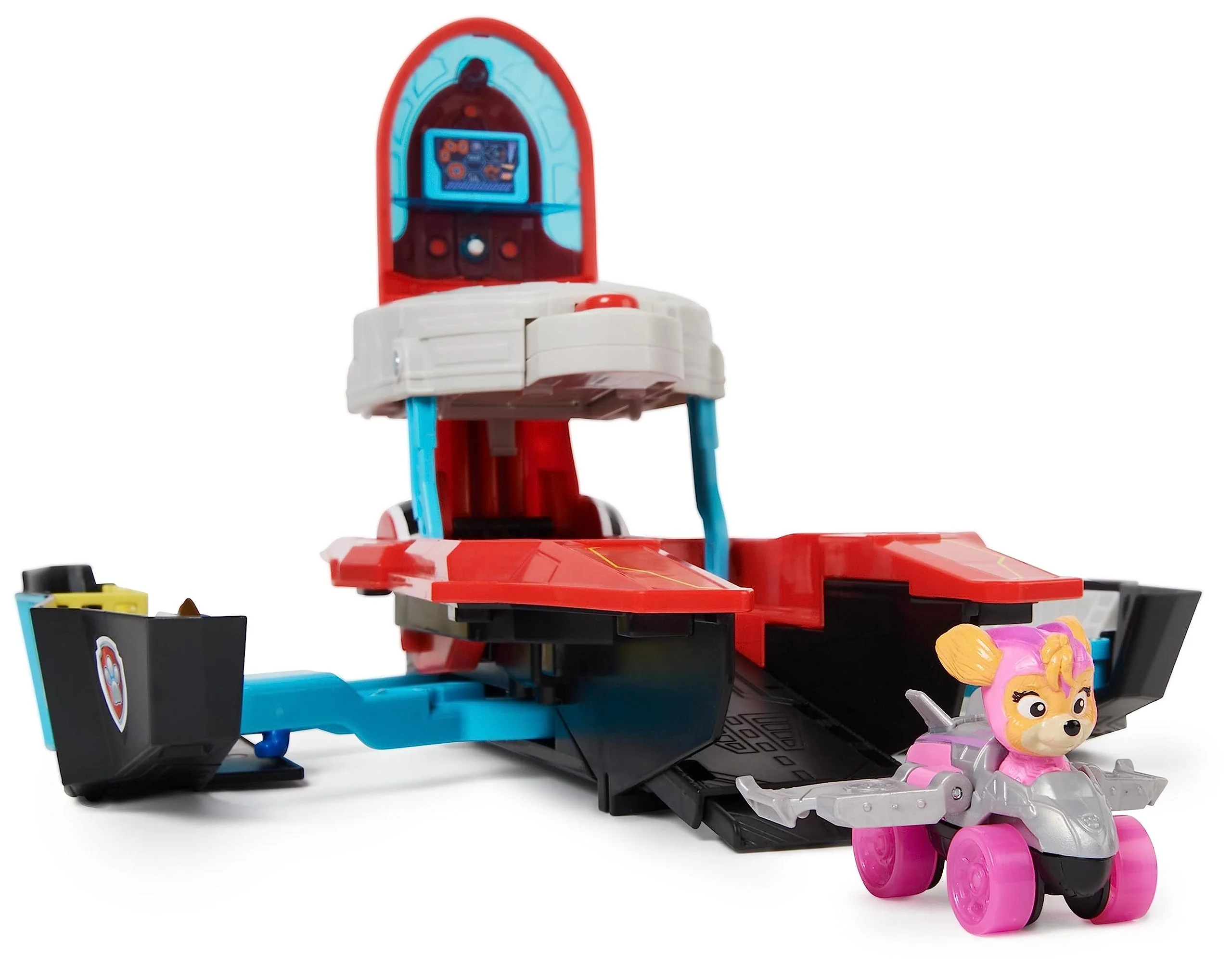 PAW PATROL: Der Mighty Kinofilm, Pup Squad Mini Marine Hauptquartier Spielset mit Skye Spielzeugauto und Chase Spielfigur, Spielzeug geeignet für Kinder ab 3 Jahren - Image 9