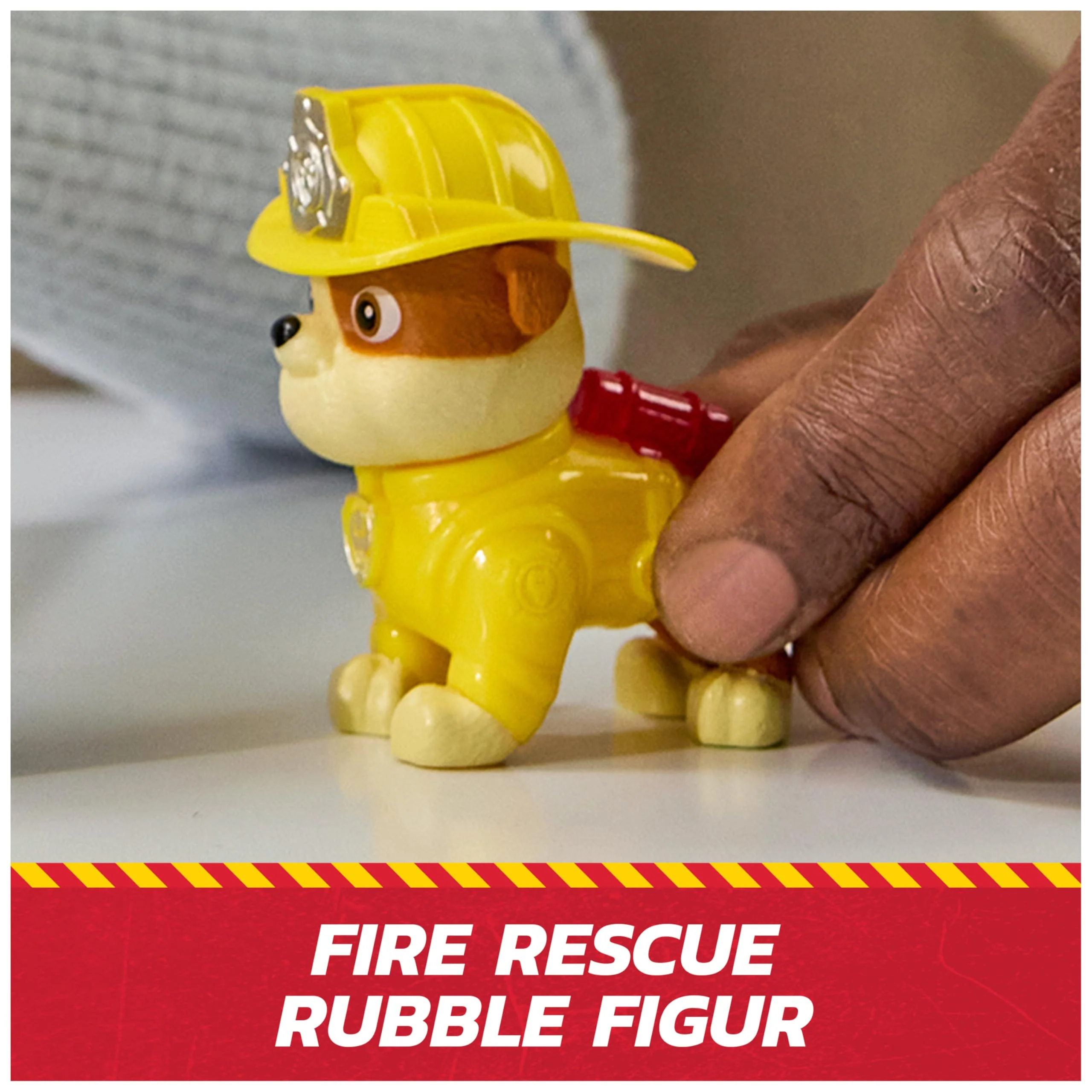 PAW PATROL Fire Rescue - Rubbles Rettungs-Truck mit Schaufel und Geschossen sowie Rubble Hundefigur, Spielzeug für Kinder ab 3 Jahren - Image 5