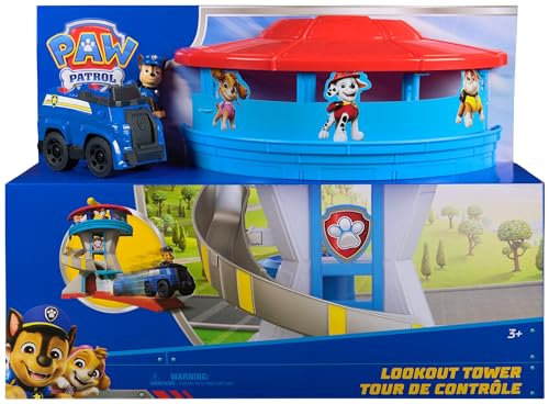 PAW PATROL - Lookout Tower (2025), über 50 cm hoch, Hauptquartier Spielset mit 1 Basis Polizei-Fahrzeug, 2 Chase Figuren und Zubehör, geeignet für Kinder ab 3 Jahren - Image 2