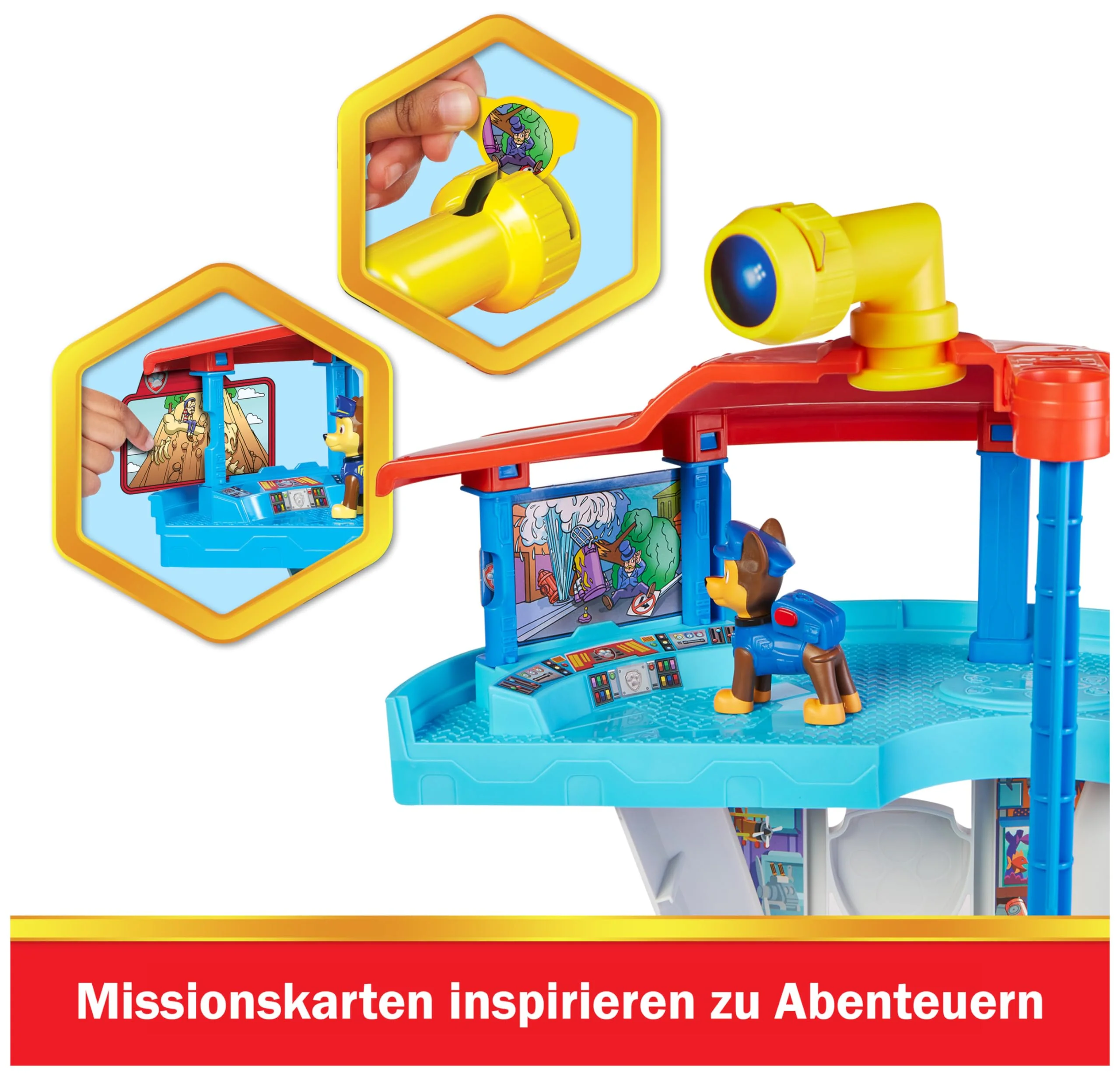 PAW Patrol, Lookout Tower, Hauptquartier Spielset mit 1 Chase Basis Fahrzeug, 2 Chase Figuren und Zubehör, geeignet für Kinder ab 3 Jahren - Image 6