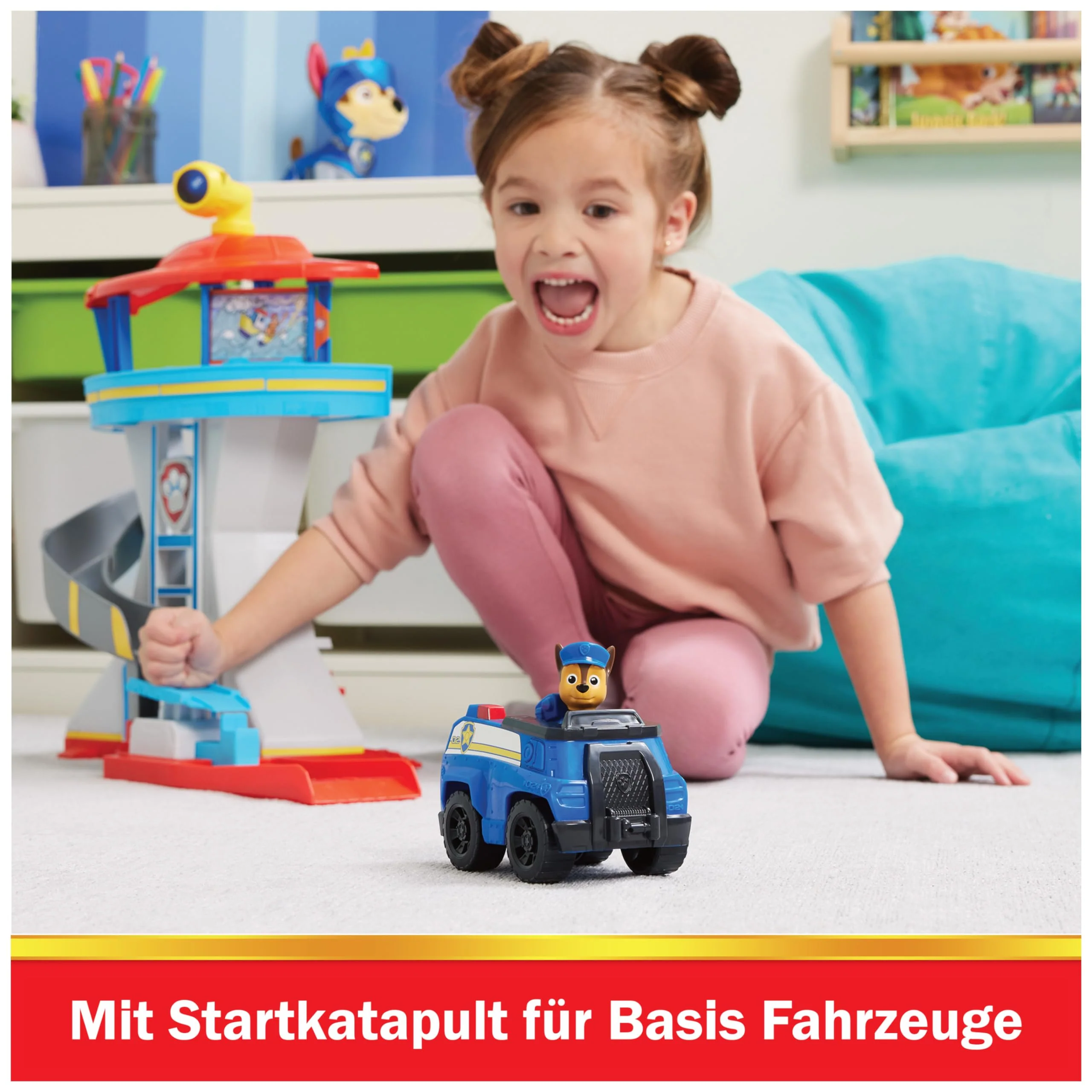 PAW Patrol, Lookout Tower, Hauptquartier Spielset mit 1 Chase Basis Fahrzeug, 2 Chase Figuren und Zubehör, geeignet für Kinder ab 3 Jahren - Image 8