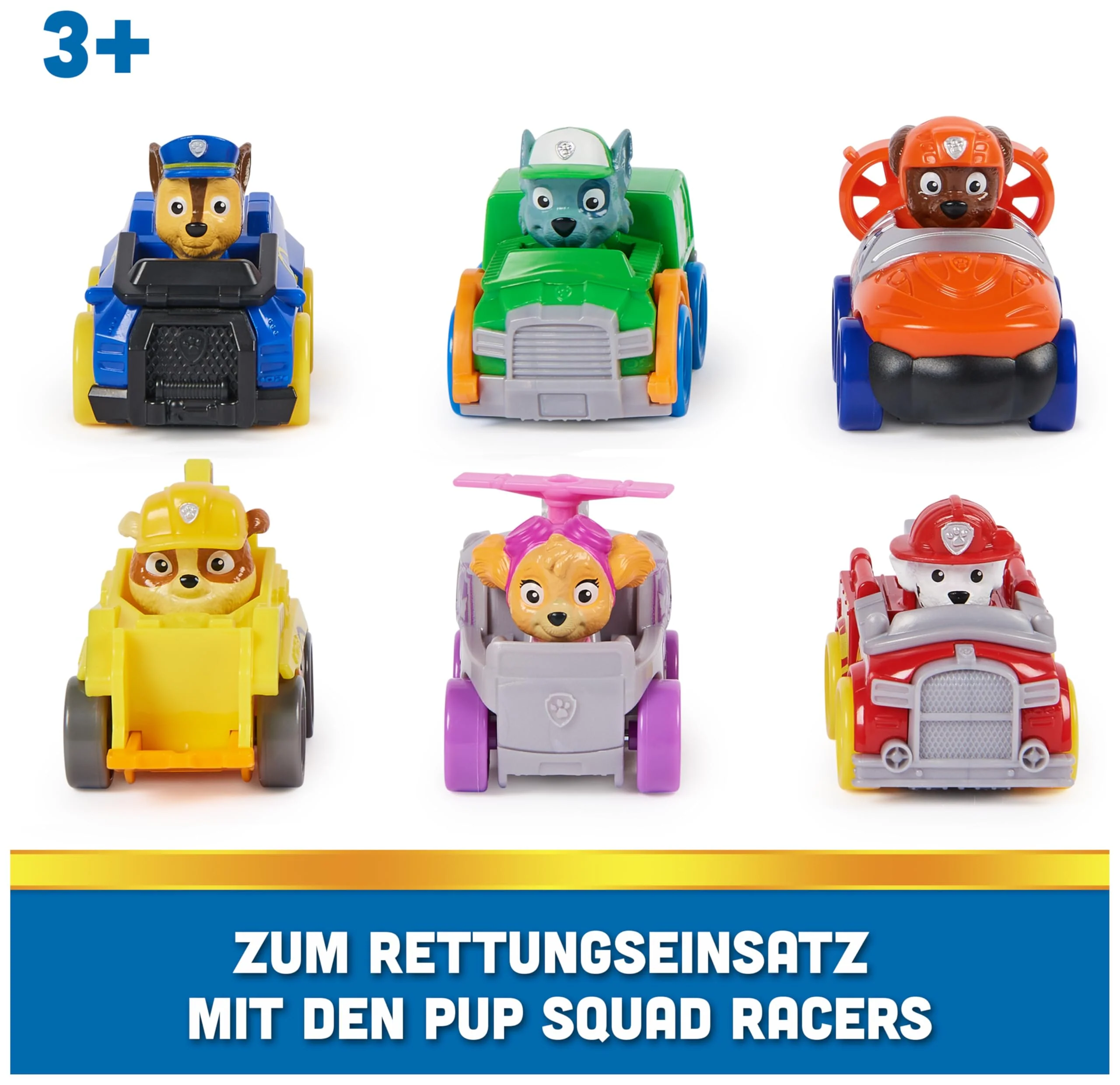 PAW PATROL Pup Squad Racers – 6-teiliges Fahrzeug-Geschenkset, geeignet für Kinder ab 3 Jahren - Image 9