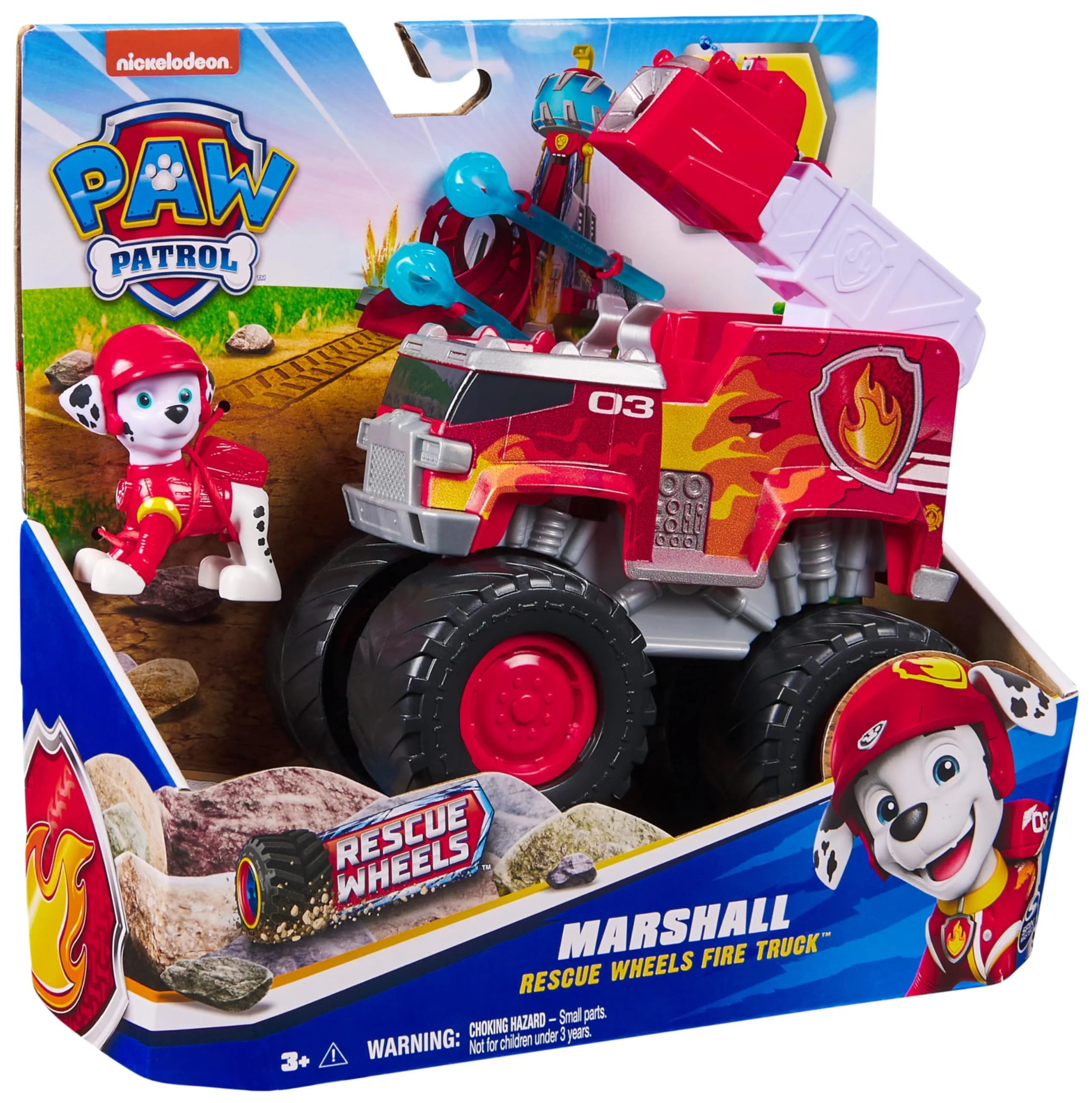 PAW PATROL Rescue Wheels - Marshalls Feuerwehr Monstertruck mit Geschoss-Abwurf und Marshall Hundefigur, Spielzeug für Kinder ab 3 Jahren - Image 2