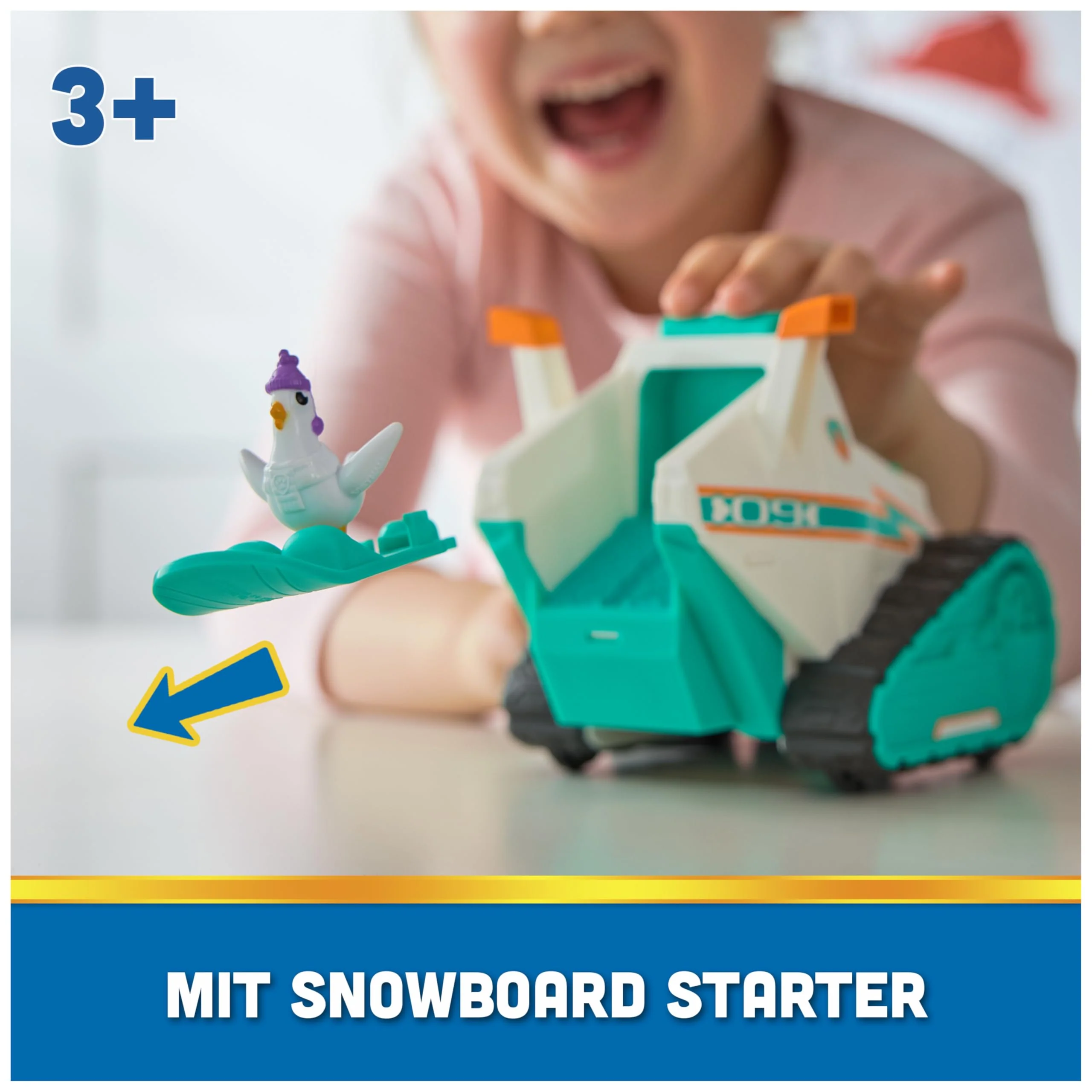 PAW Patrol – Schneemobil mit Everest-Figur, Snowboard und Henrietta-Figur (Deluxe Fahrzeug), Spielzeug für Kinder ab 3 Jahren - Image 7