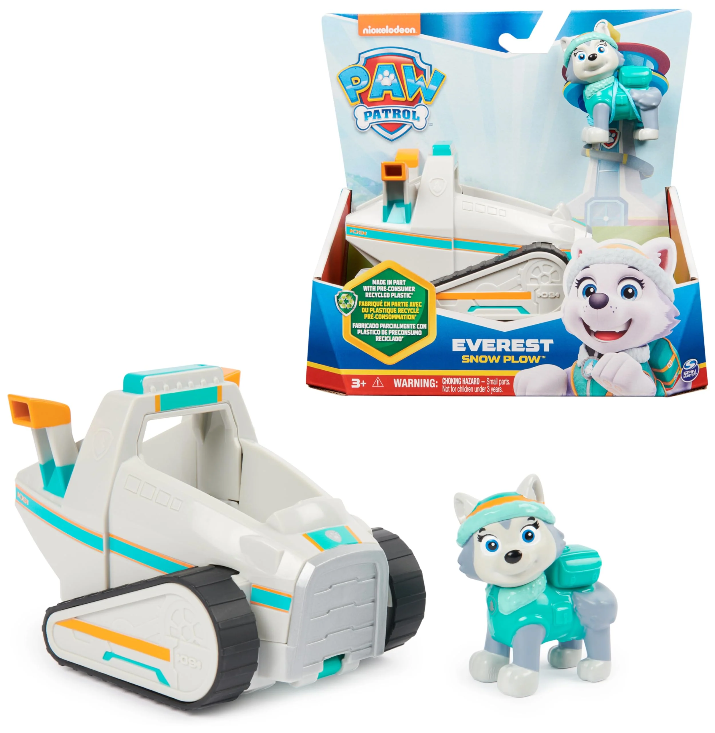 PAW PATROL, Schneemobil mit Everest-Figur (Sustainable Basic Vehicle/Basis Fahrzeug), Spielzeug für Kinder ab 3 Jahren - Image 4