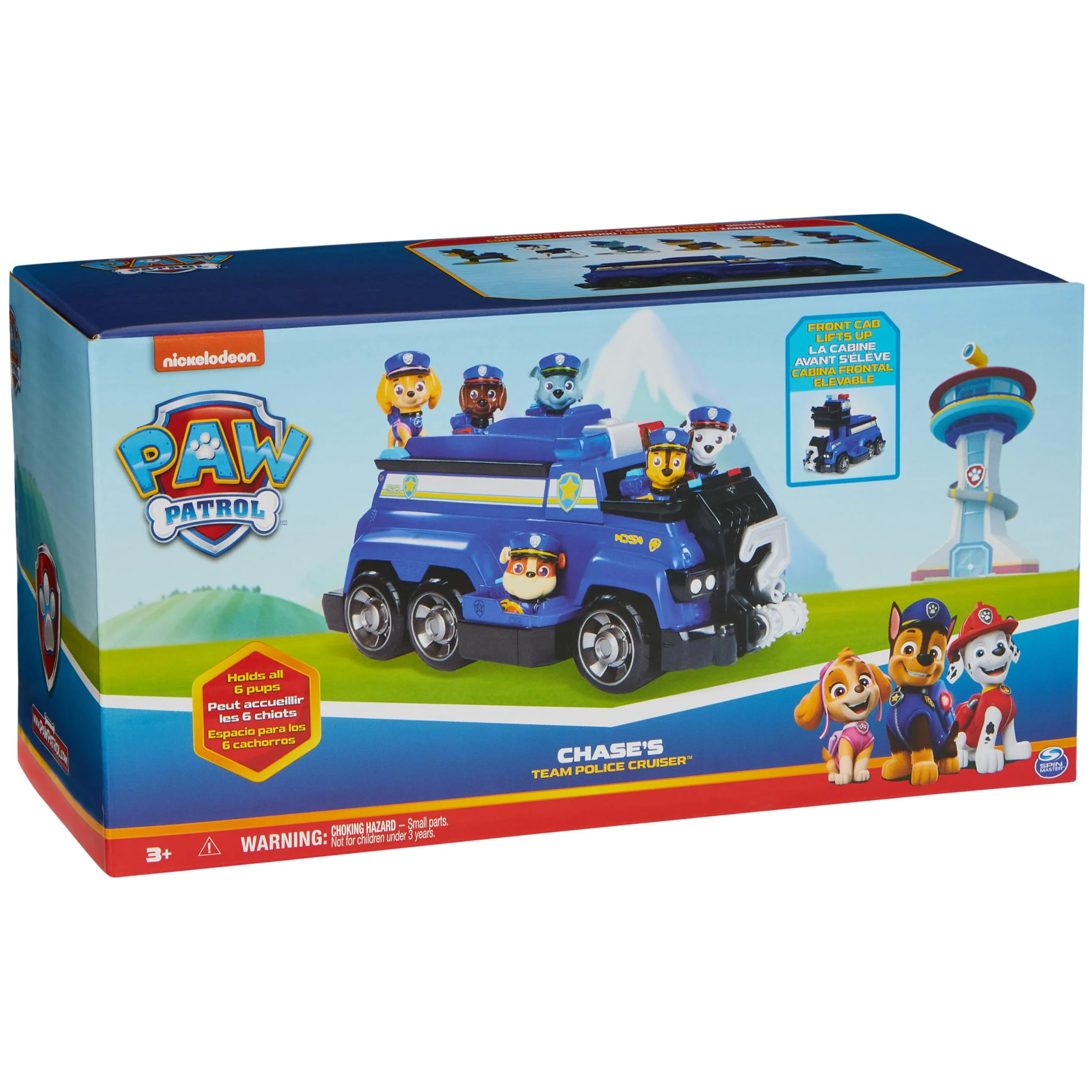 PAW PATROL Team Cruiser, Large Scale Vehicle with Exclusive Chase, Marshall, Skye, Rubble, Rocky & Zuma Action Figures, Toys for Boys & Girls Ages 3+ - Image 2