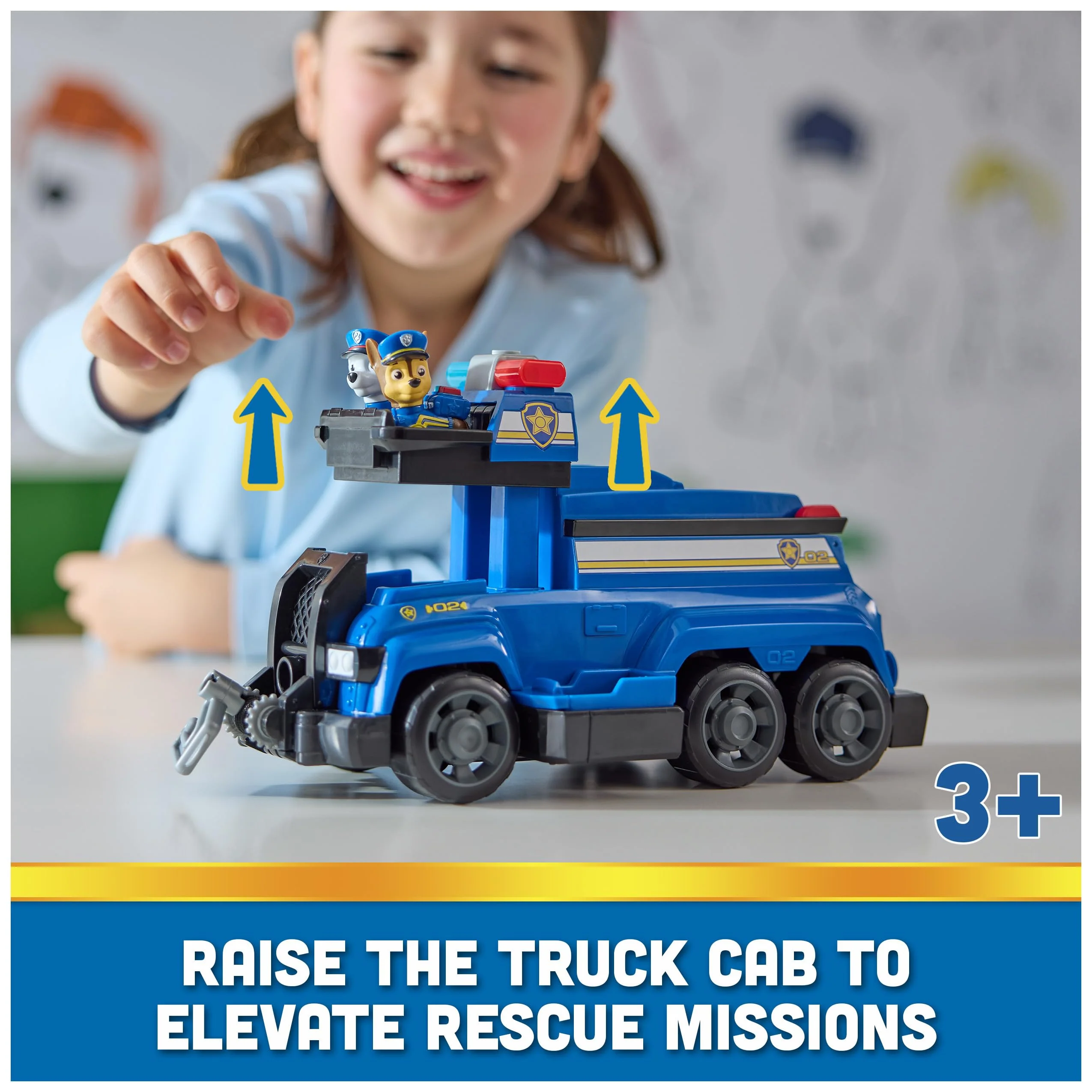 PAW PATROL Team Cruiser, Large Scale Vehicle with Exclusive Chase, Marshall, Skye, Rubble, Rocky & Zuma Action Figures, Toys for Boys & Girls Ages 3+ - Image 8